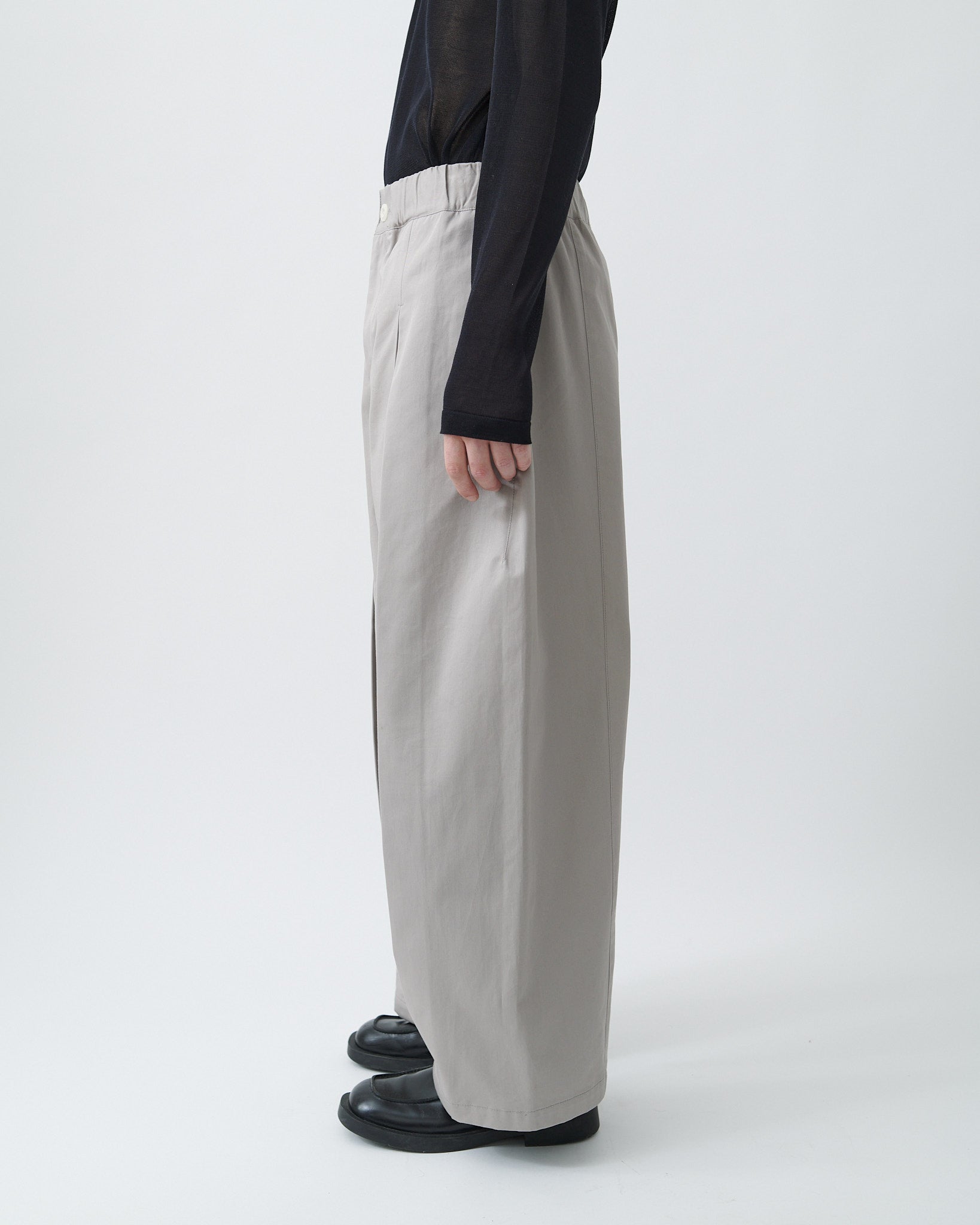 Box Pleat Trouser - Muted Lilac