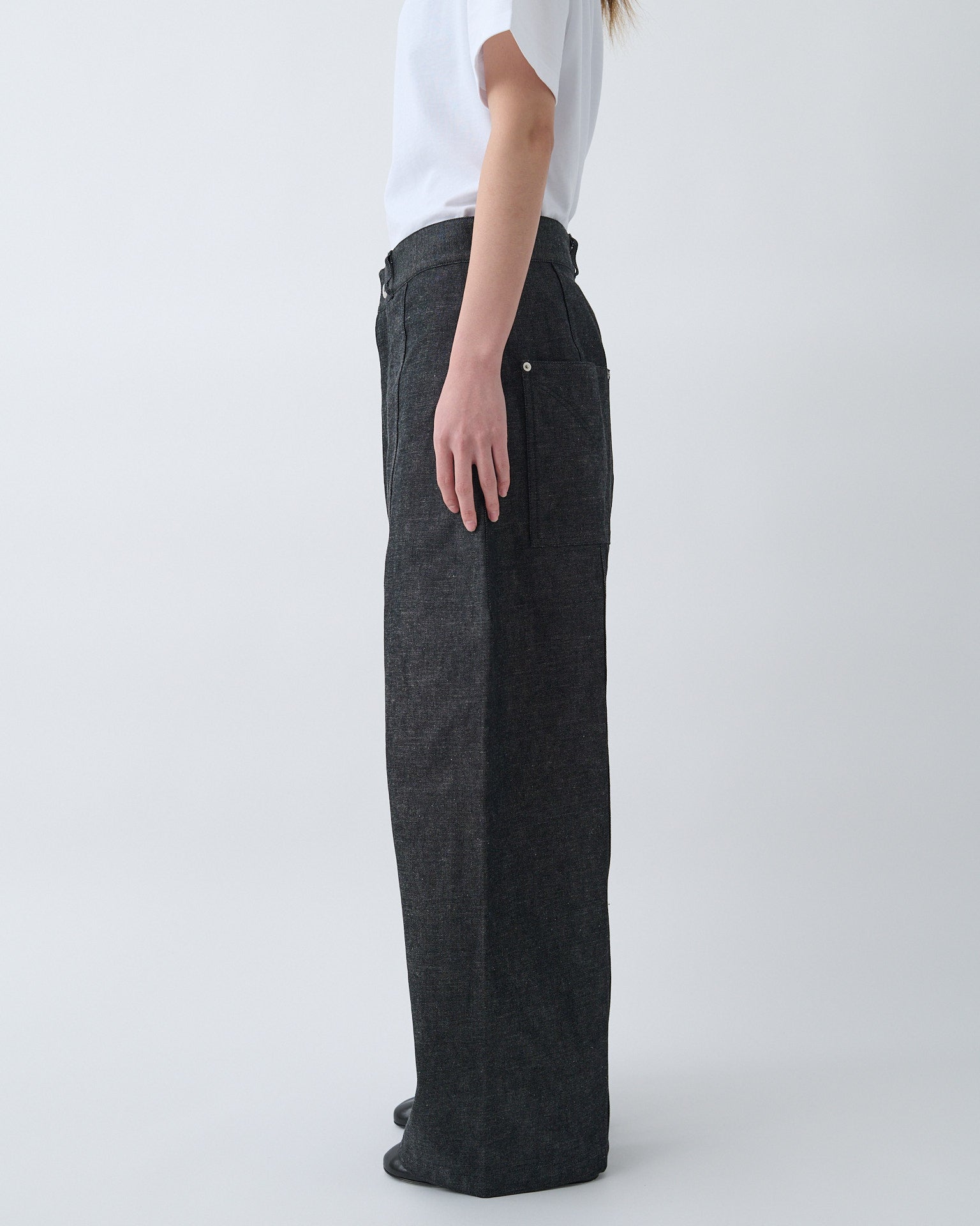Welt Trouser Denim - Raw Black