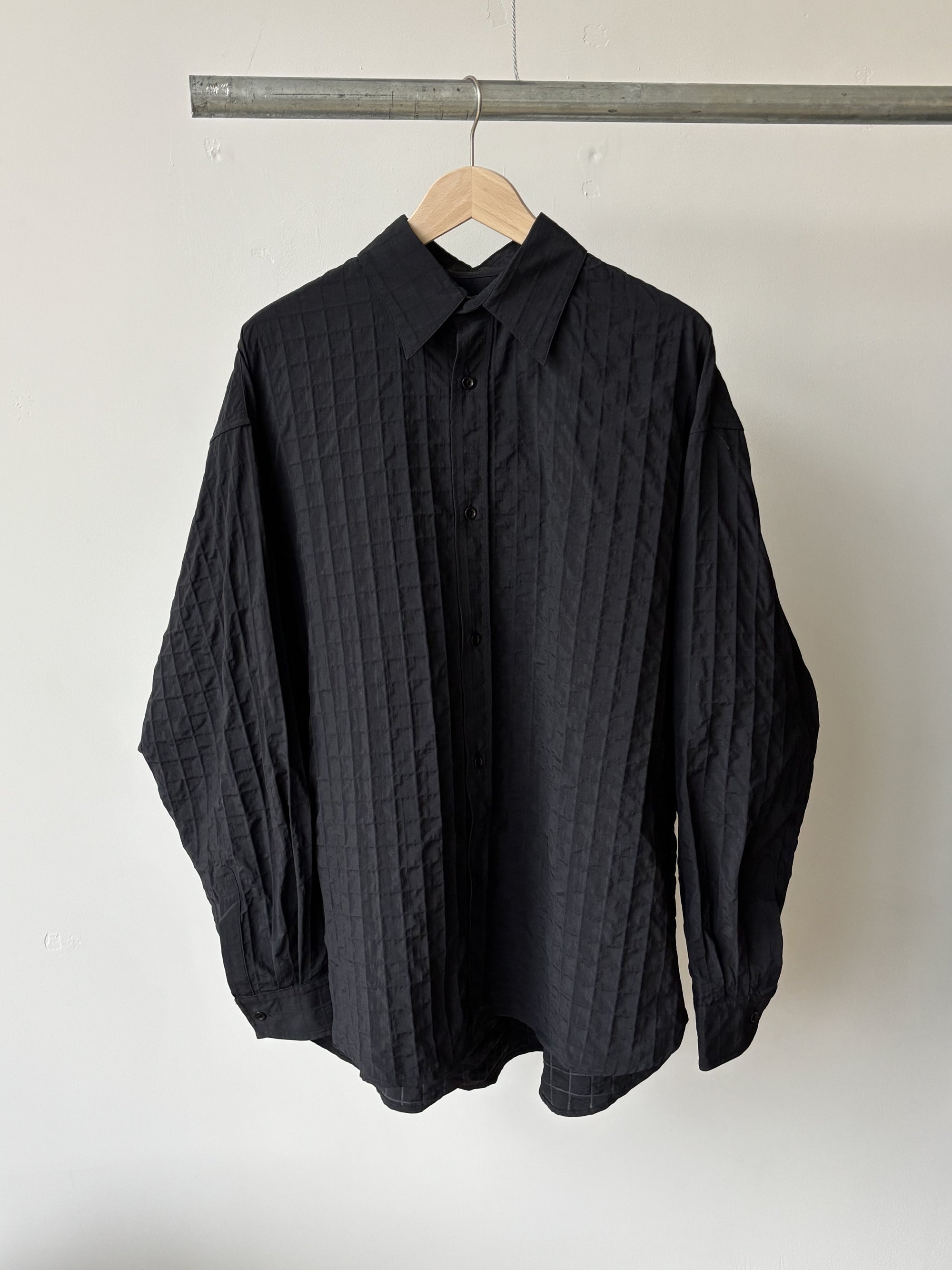Chisholm Shirt - Black Seersucker Check (Webstore exclusive)