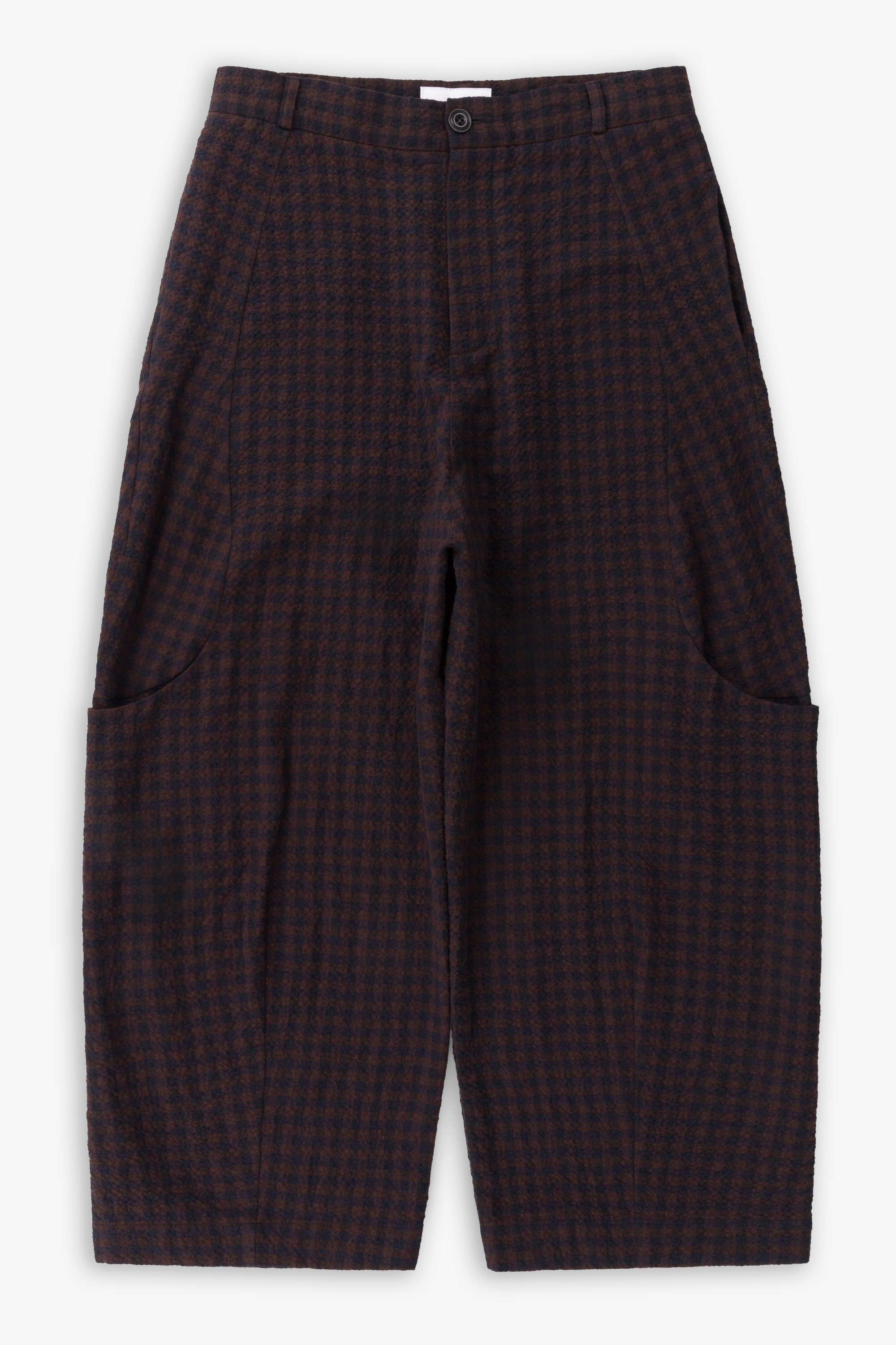 Malay trouser - Burgundy gingham – SAGE NATION