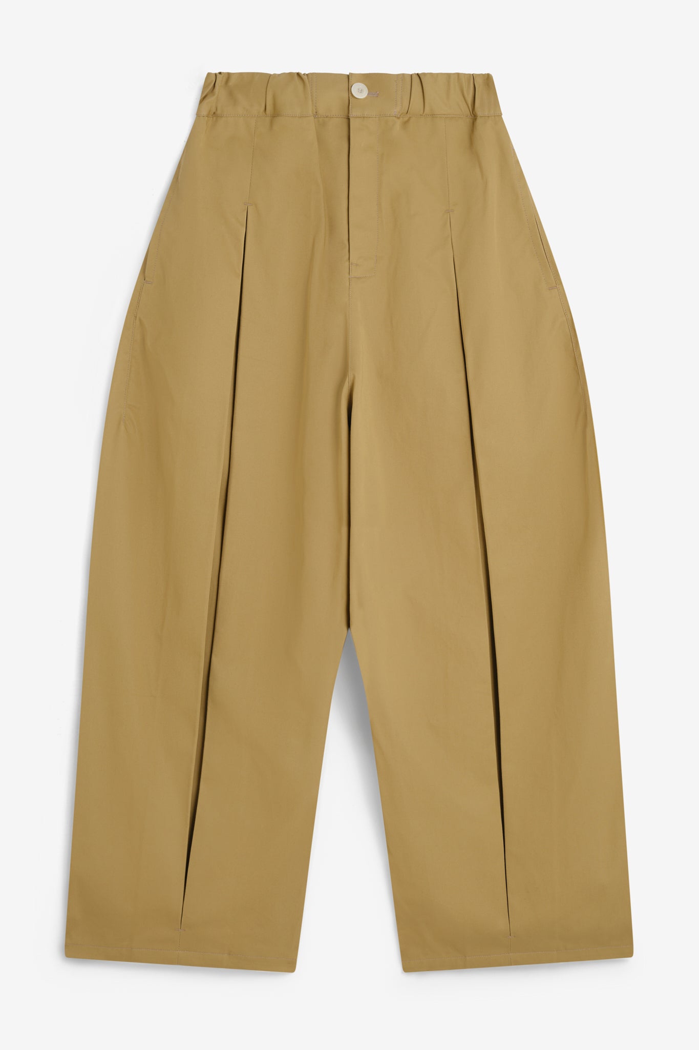 Box Pleat Trouser - Sand