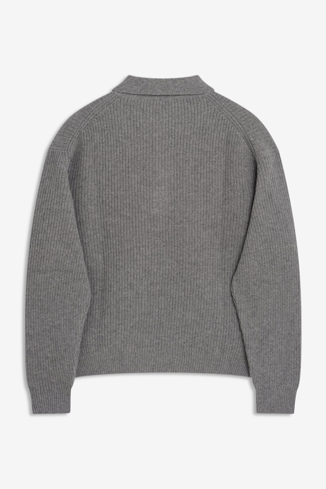 Polo Knit - Marl Grey