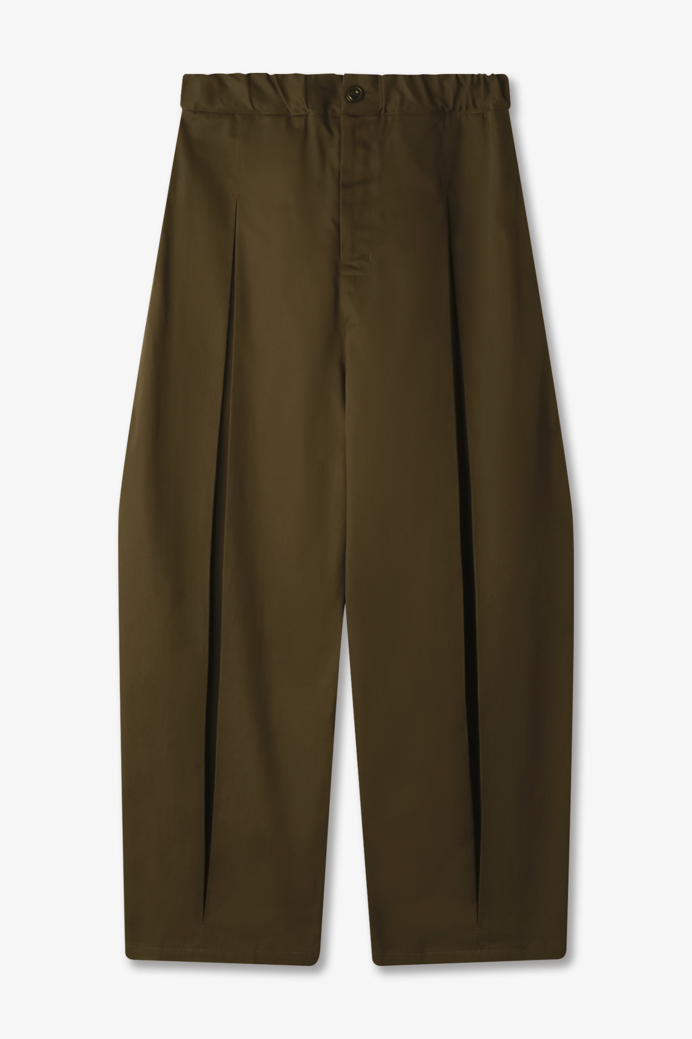 Box Pleat Trouser - Khaki Green – SAGE NATION