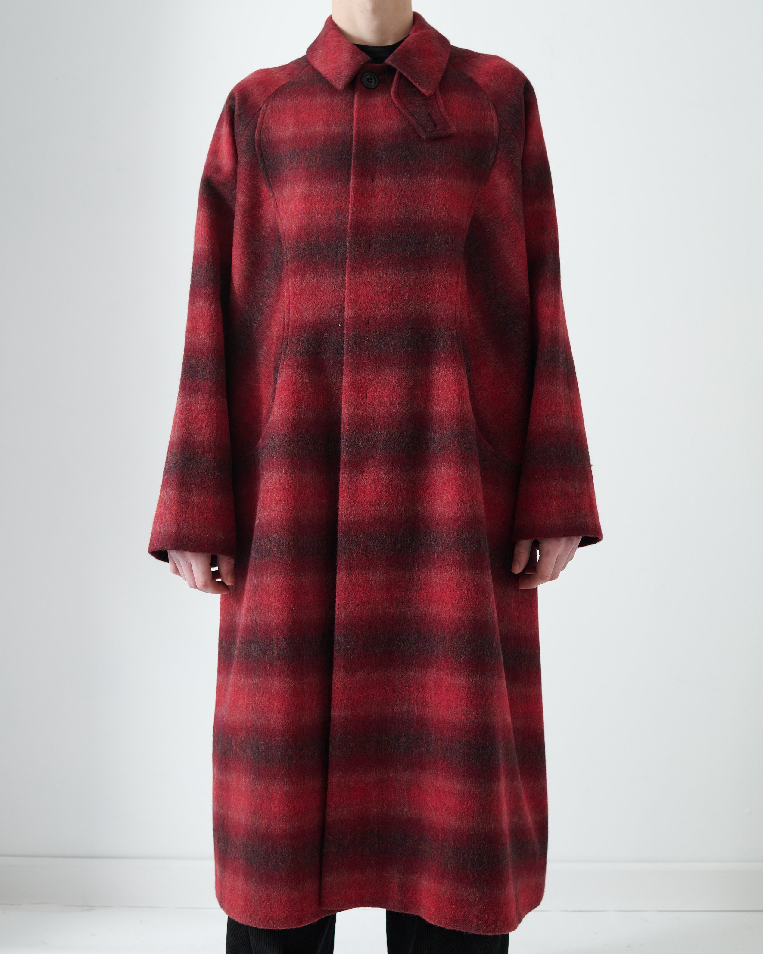 Next red check coat best sale