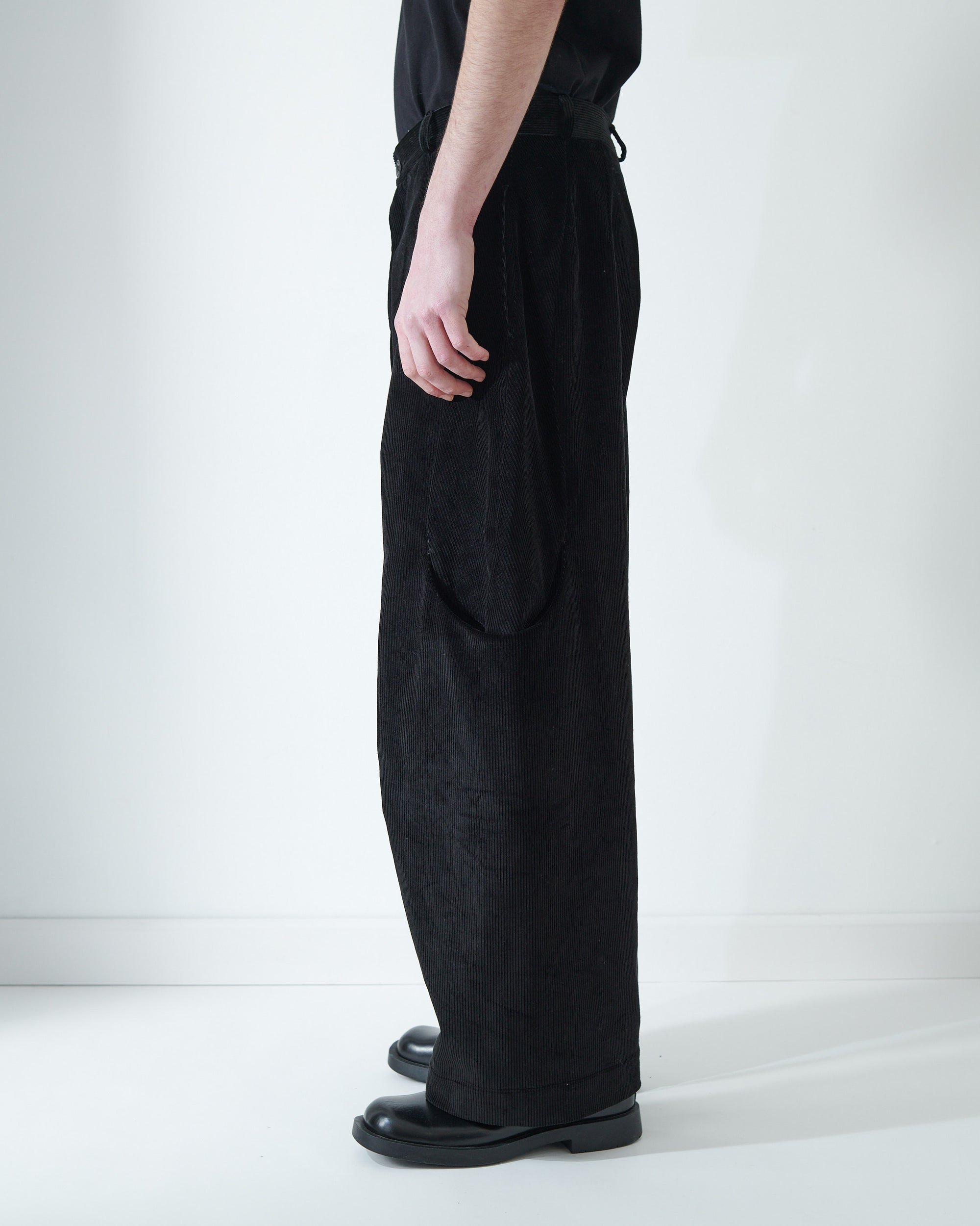 Malay Trouser - Black Corduroy