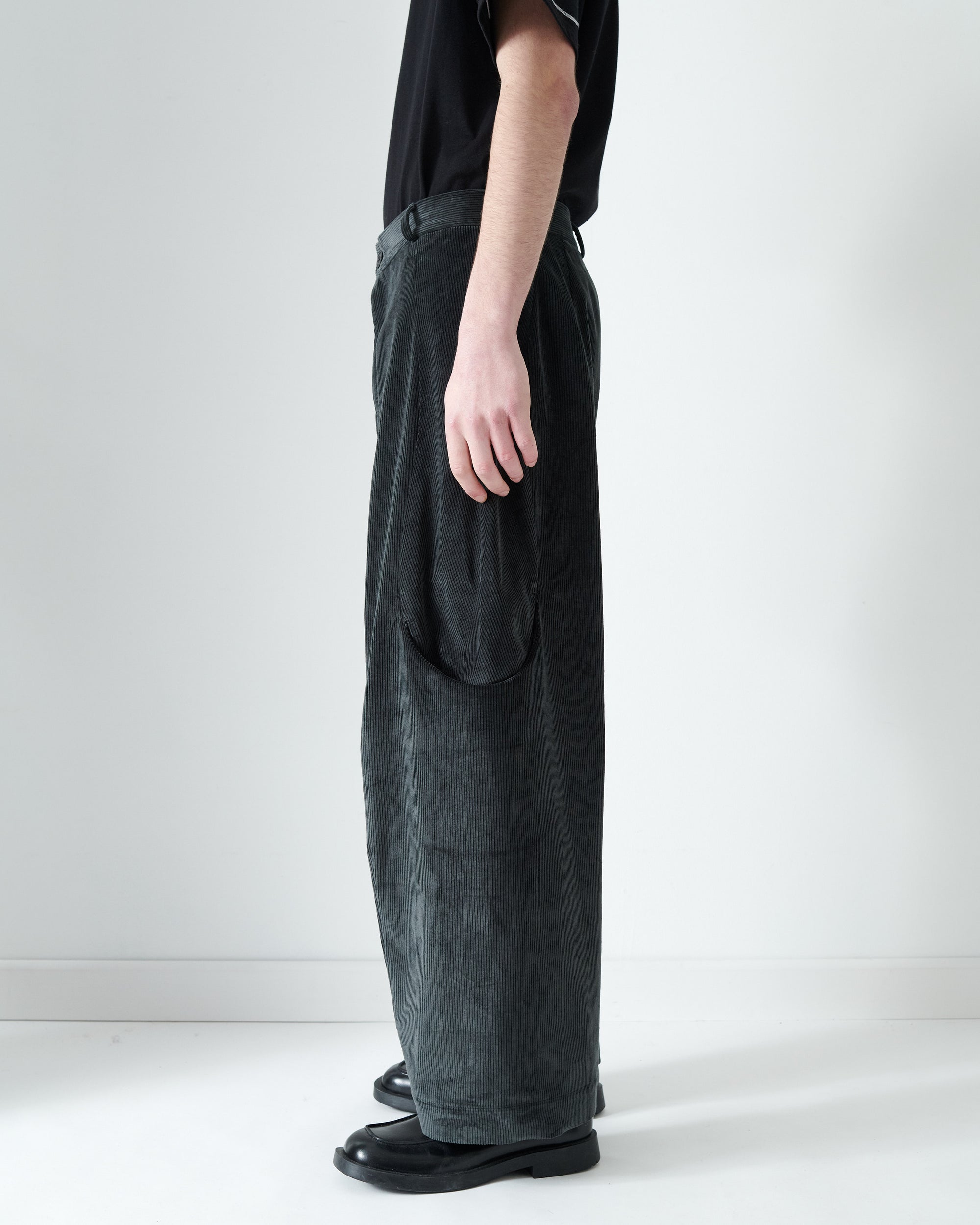 Malay Trouser - Slate Corduroy