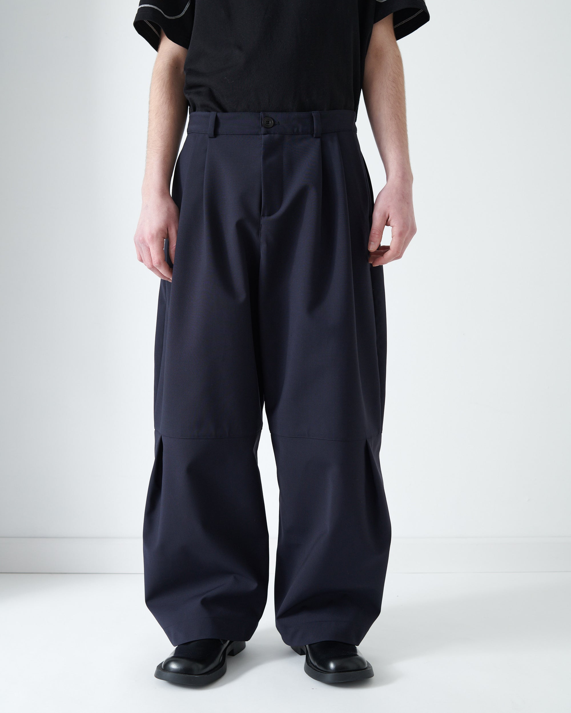 Zushi Trouser - Navy Wool