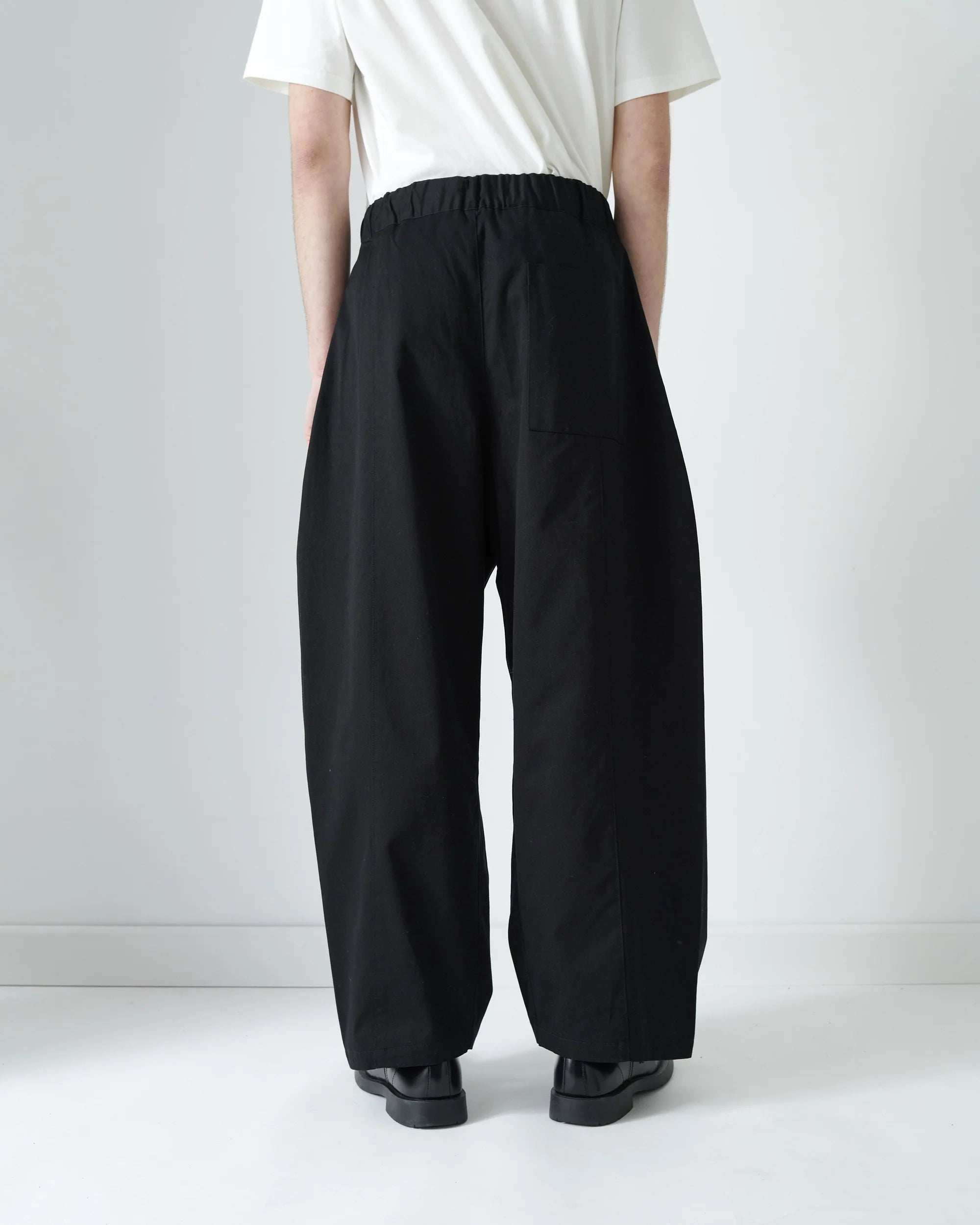 Box Pleat Trouser - Black