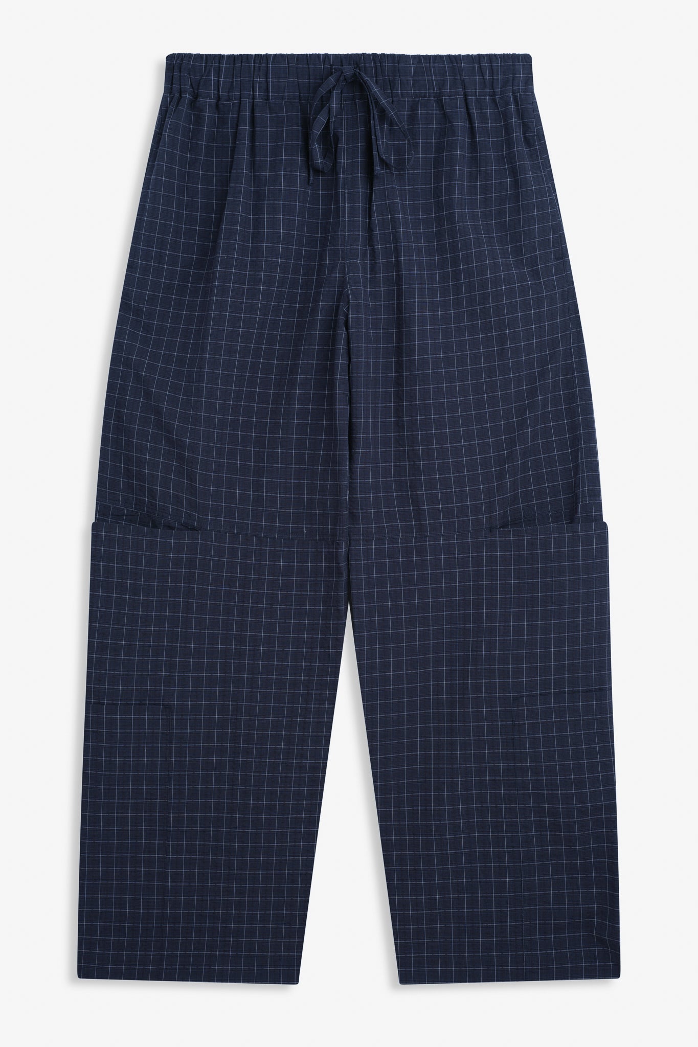 Parachute Trouser - Stone Blue Check