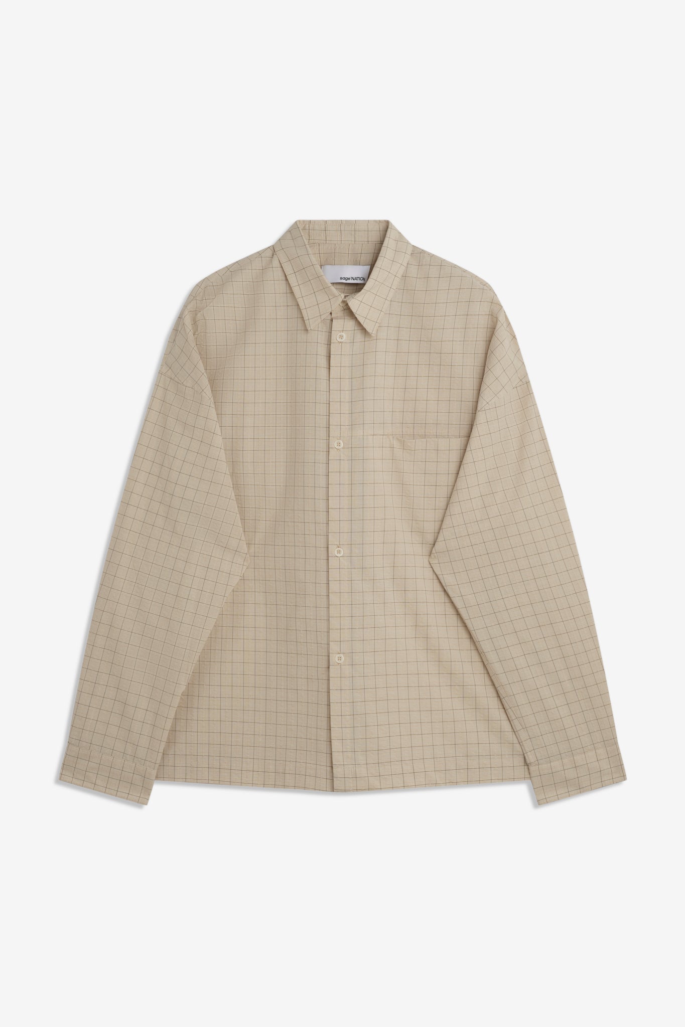 Pocket Parka Shirt - Parchment Check