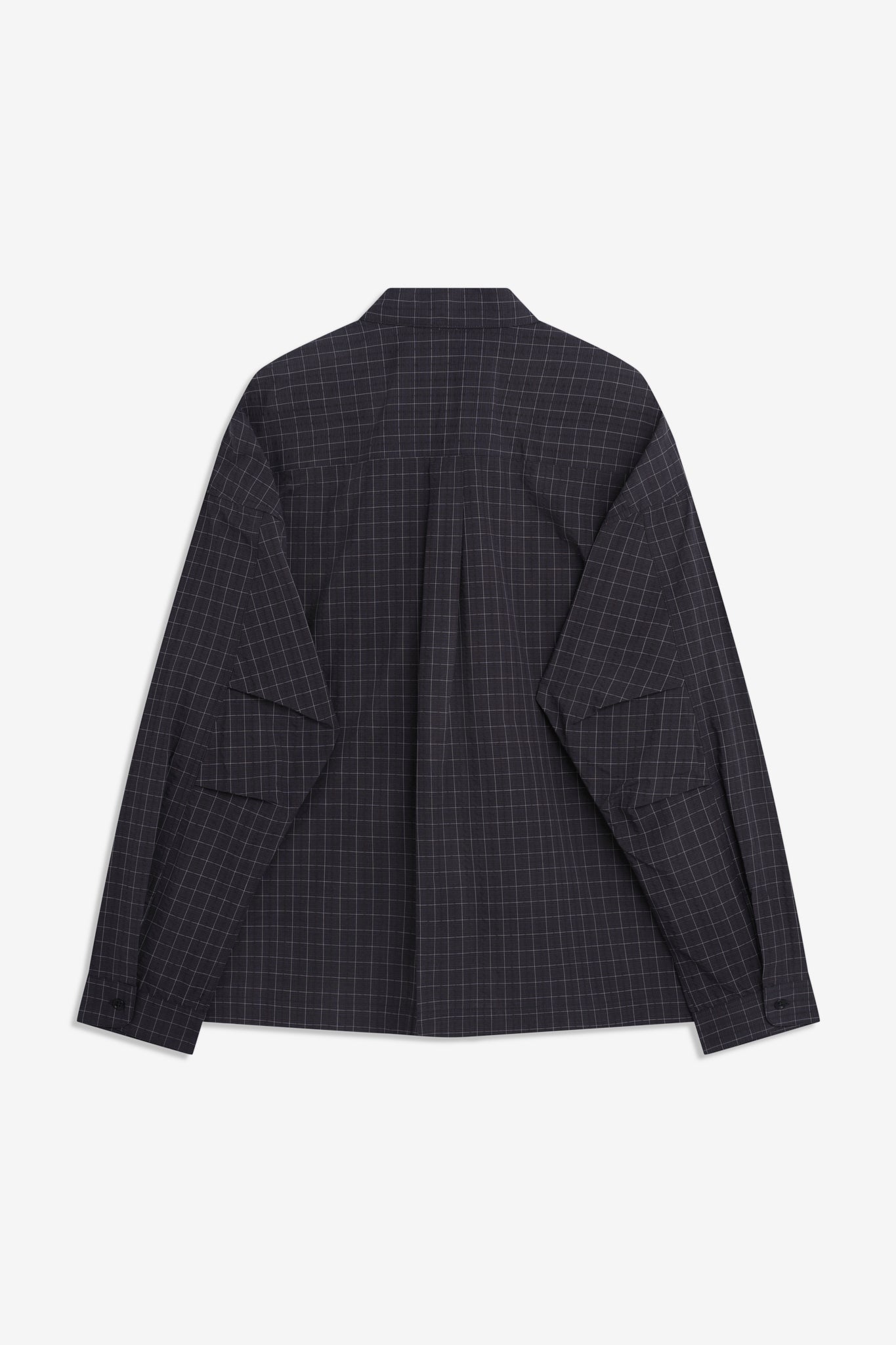 Pocket Parka Shirt - Stone Blue Check