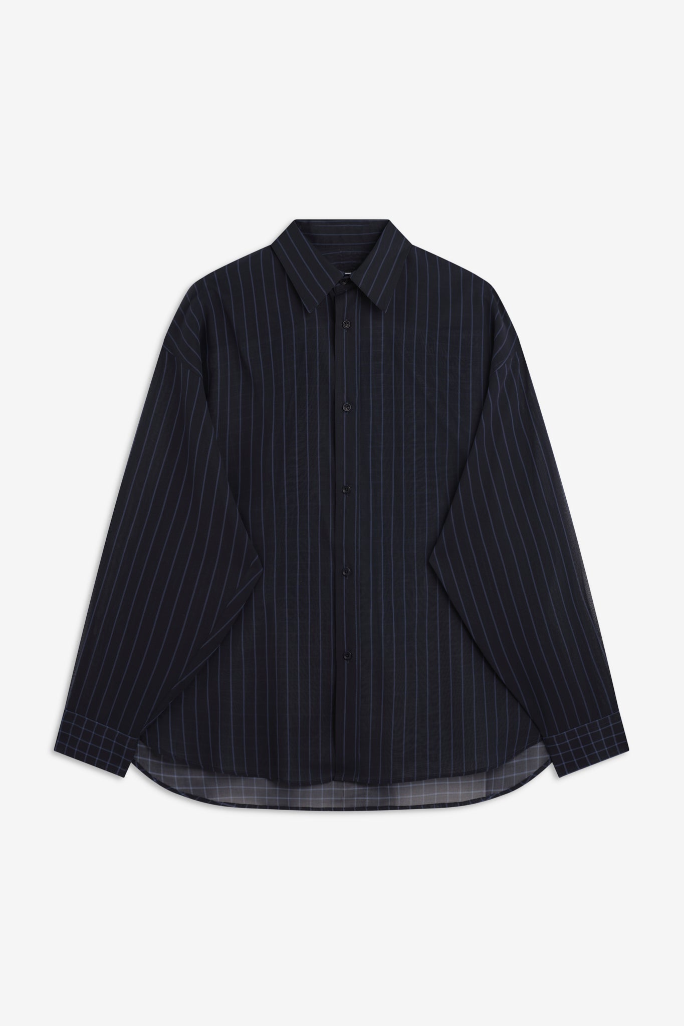 Chisholm Shirt - Navy / Cornflower Blue Stripe