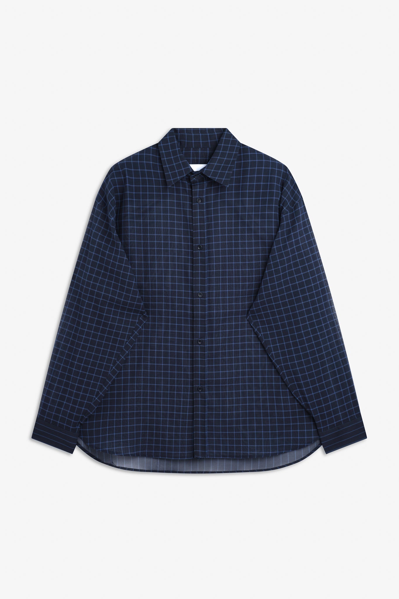 Chisholm Shirt - Navy / Cornflower Blue Check