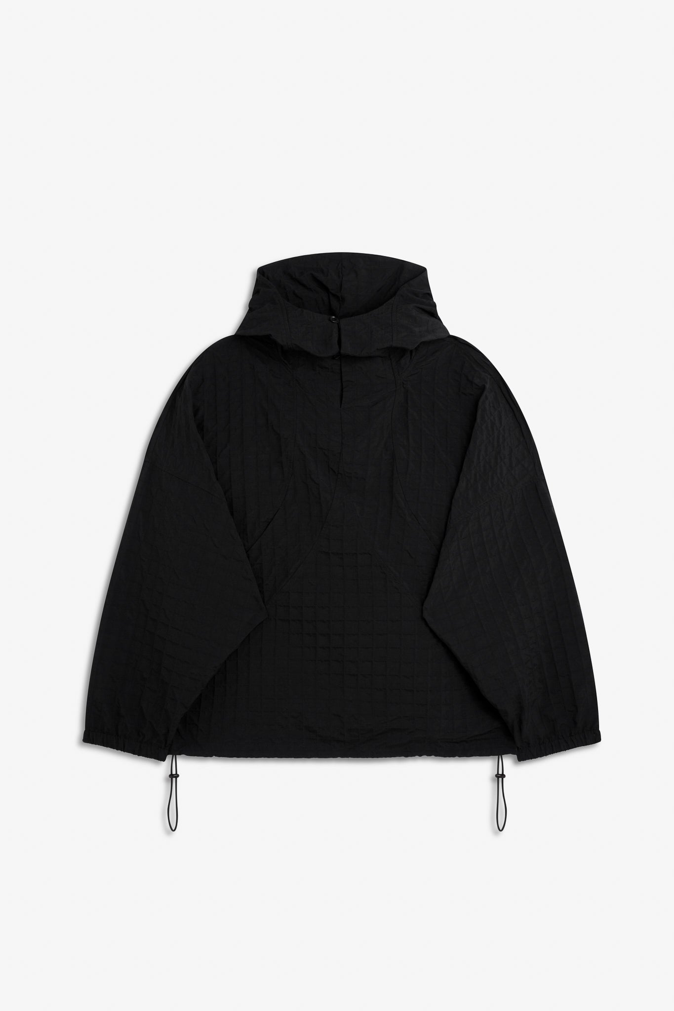 Factor Smock - Black Seersucker Check