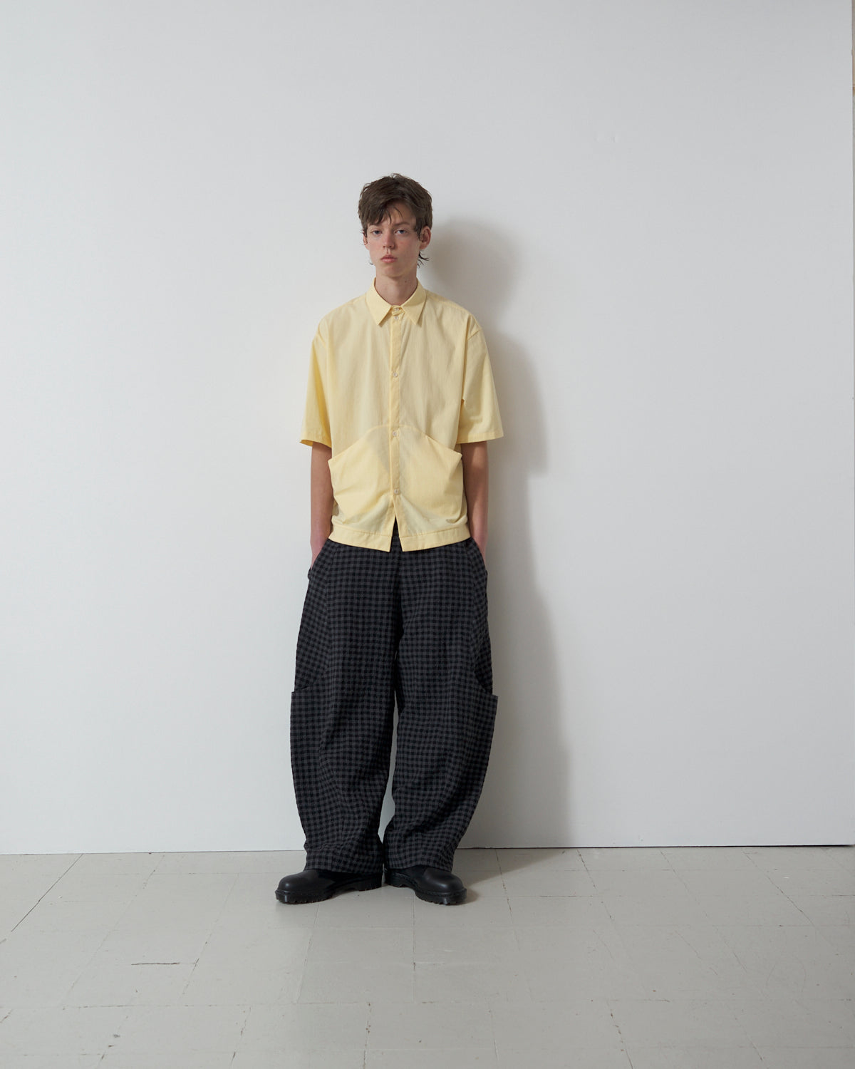 Malay trouser - Grey Gingham