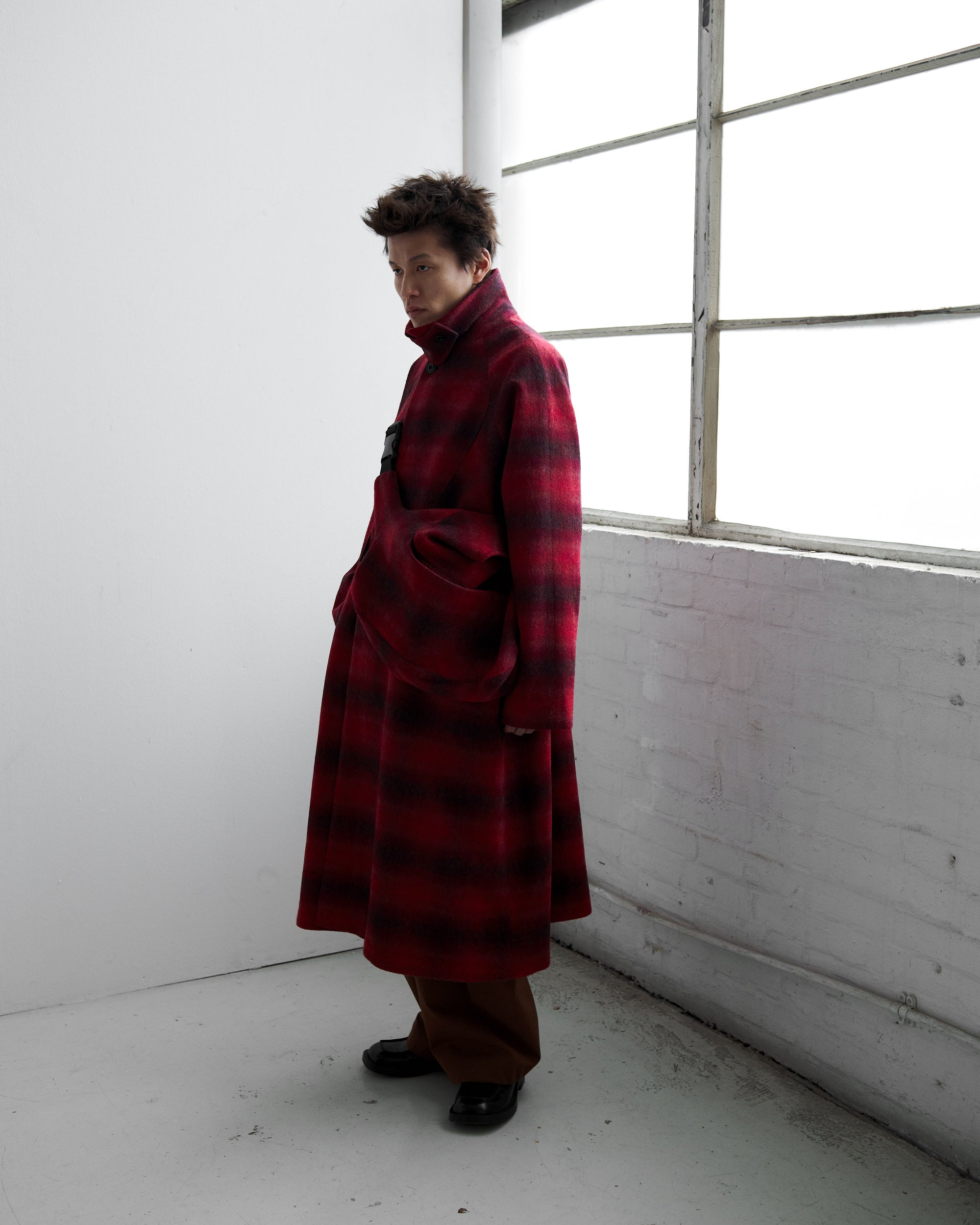 Takeshi Coat - Red Check