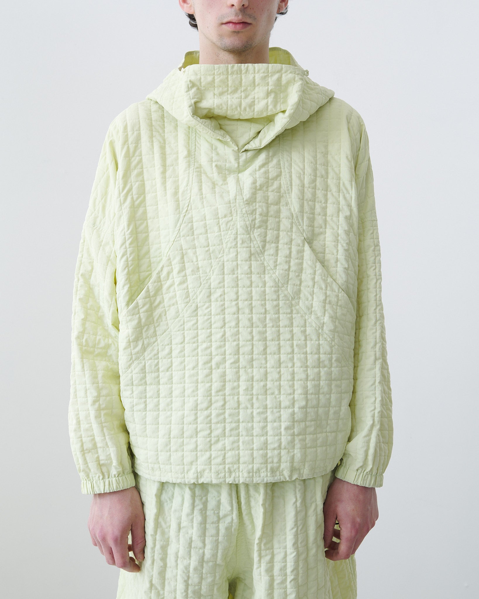 Factor Smock - Lime Seersucker Check