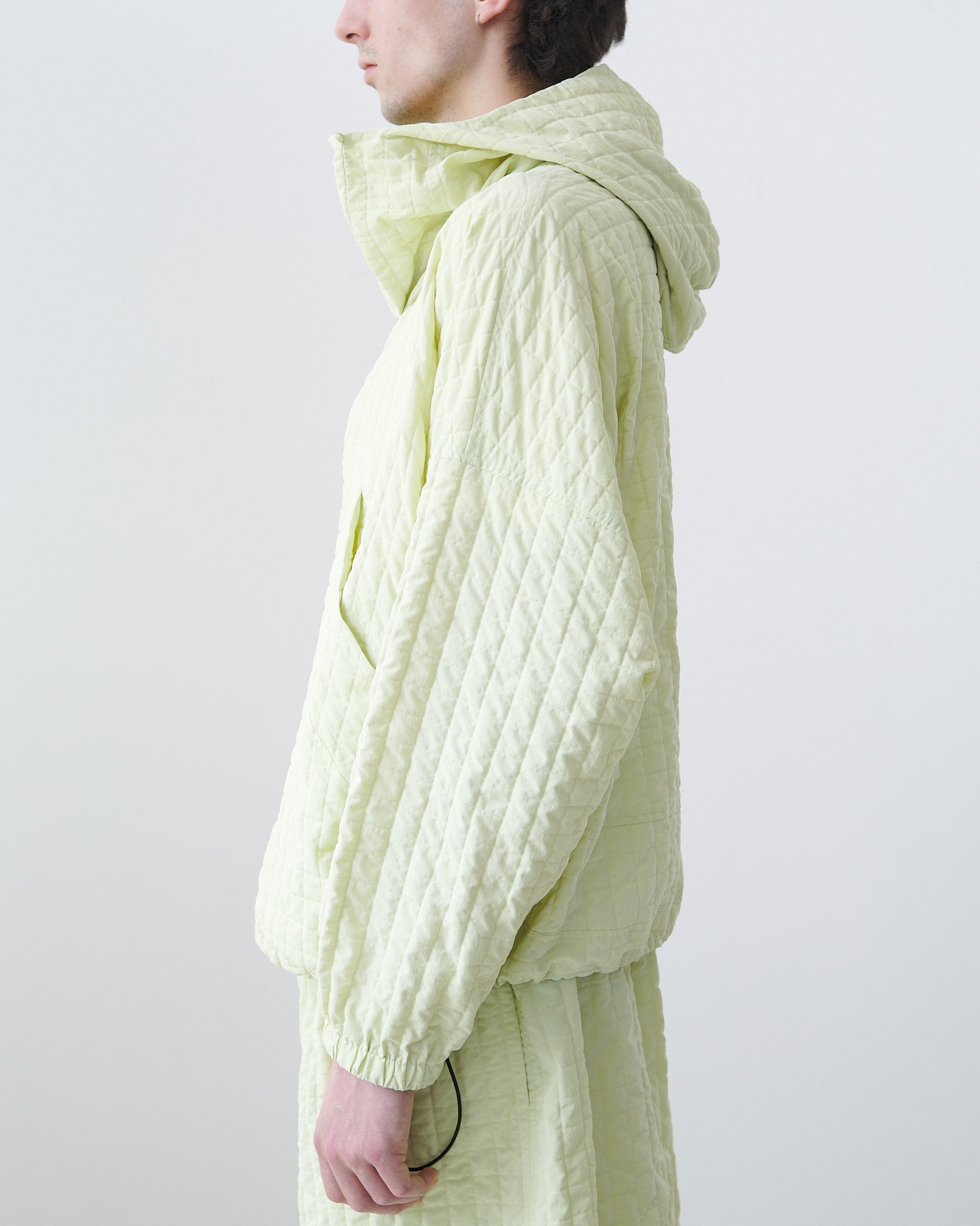 Factor Smock - Lime Seersucker Check