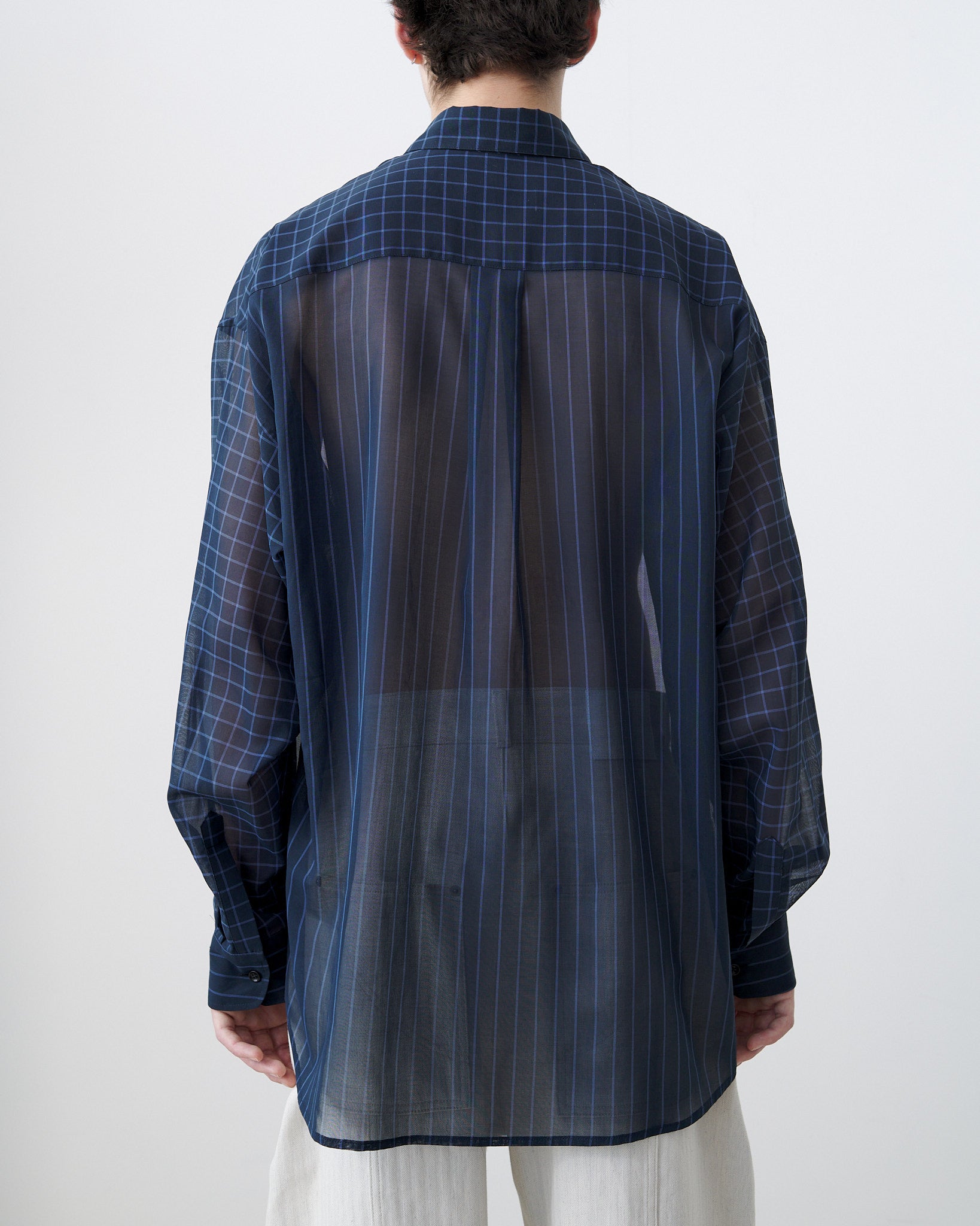 Chisholm Shirt - Navy / Cornflower Blue Check
