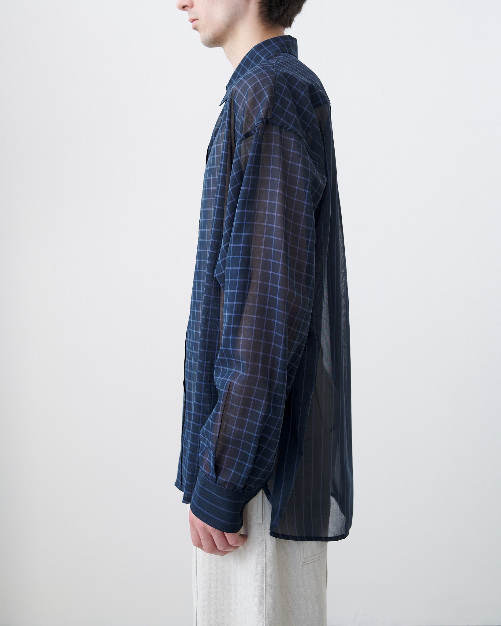 Chisholm Shirt - Navy / Cornflower Blue Check – SAGE NATION
