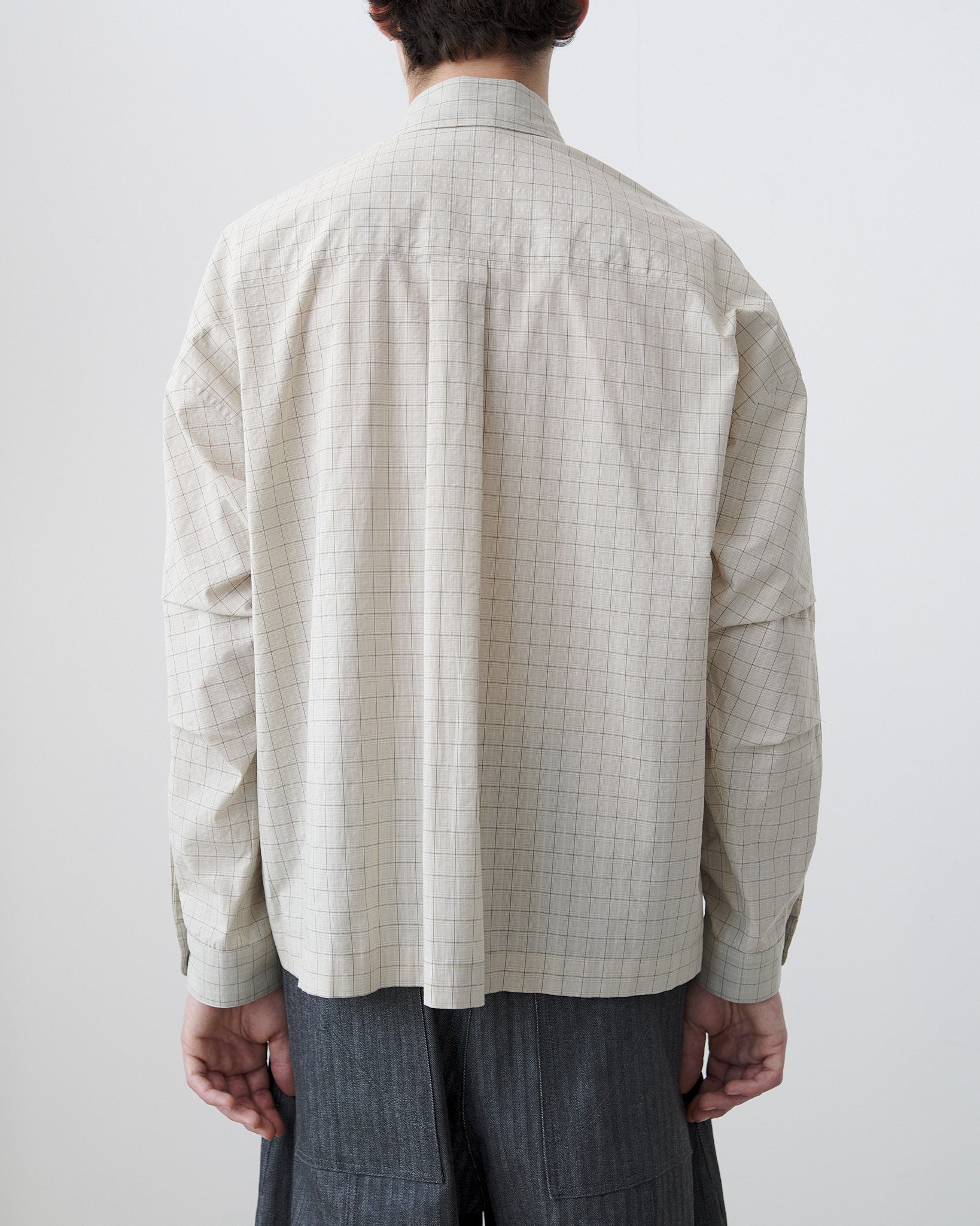 Pocket Parka Shirt - Parchment Check