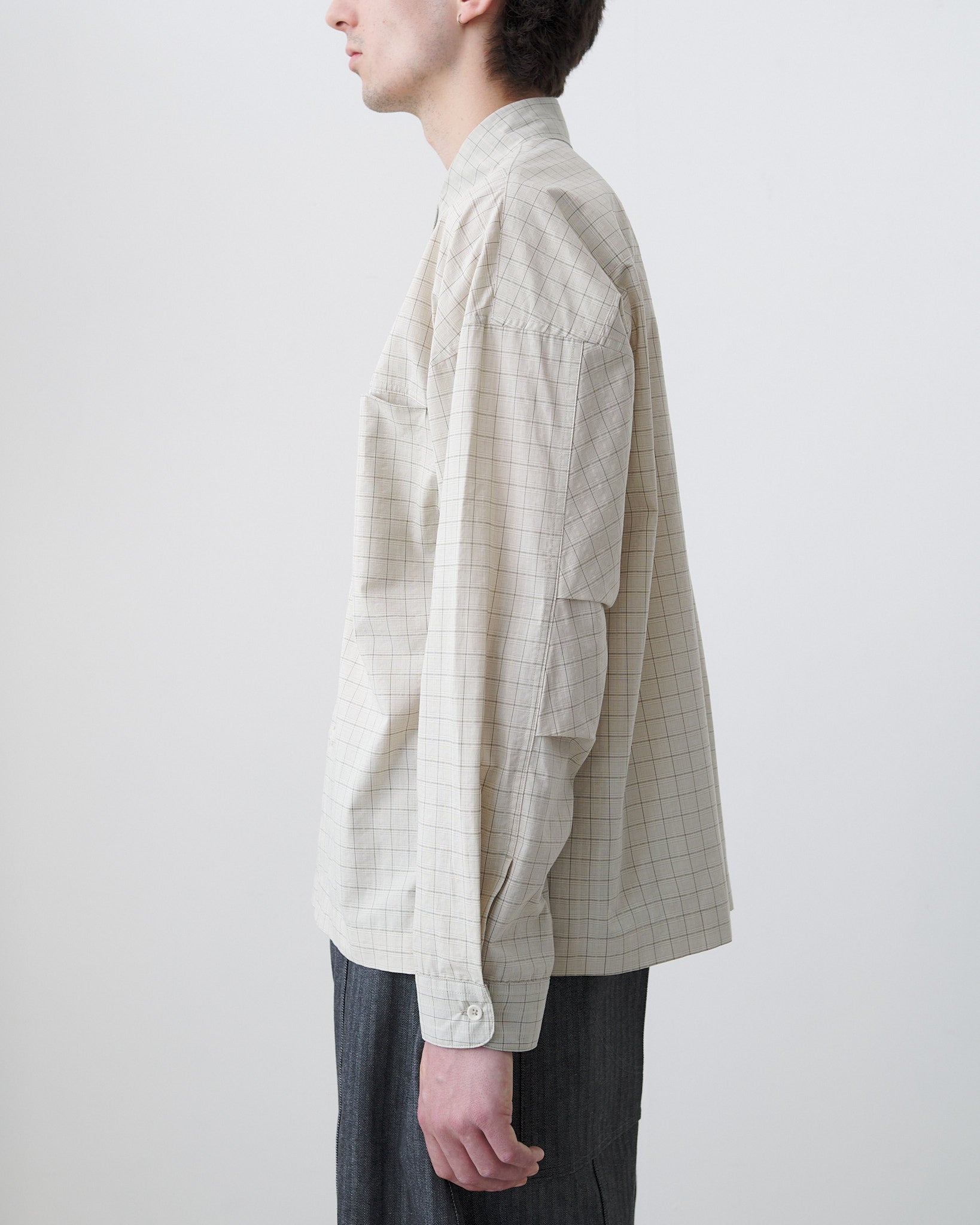 Pocket Parka Shirt - Parchment Check