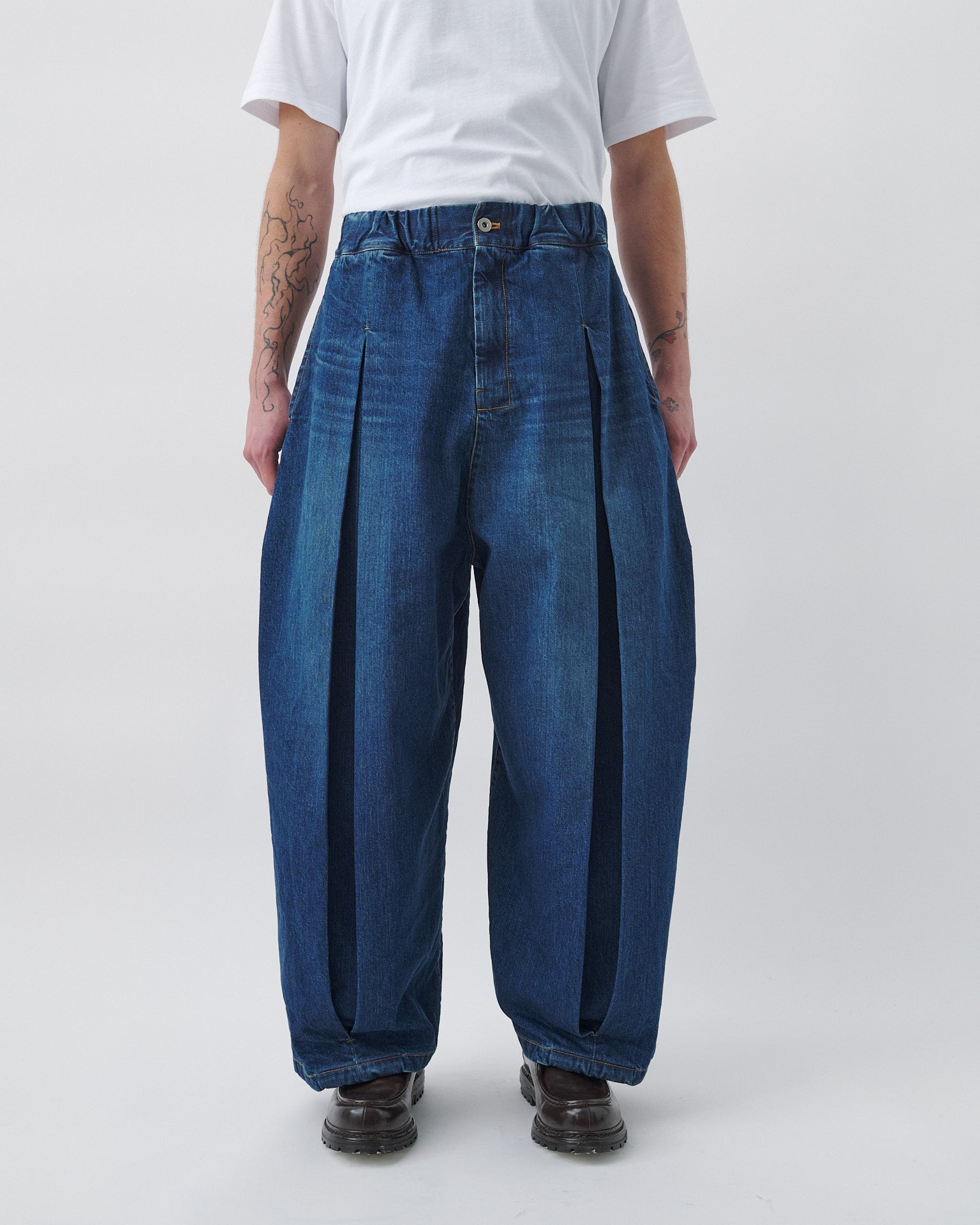 Box Pleat Trouser Denim - Indigo Wash – SAGE NATION