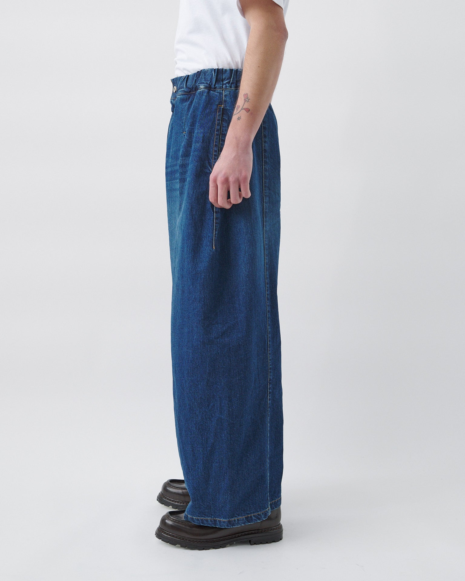 Box Pleat Trouser Denim - Indigo Wash – SAGE NATION