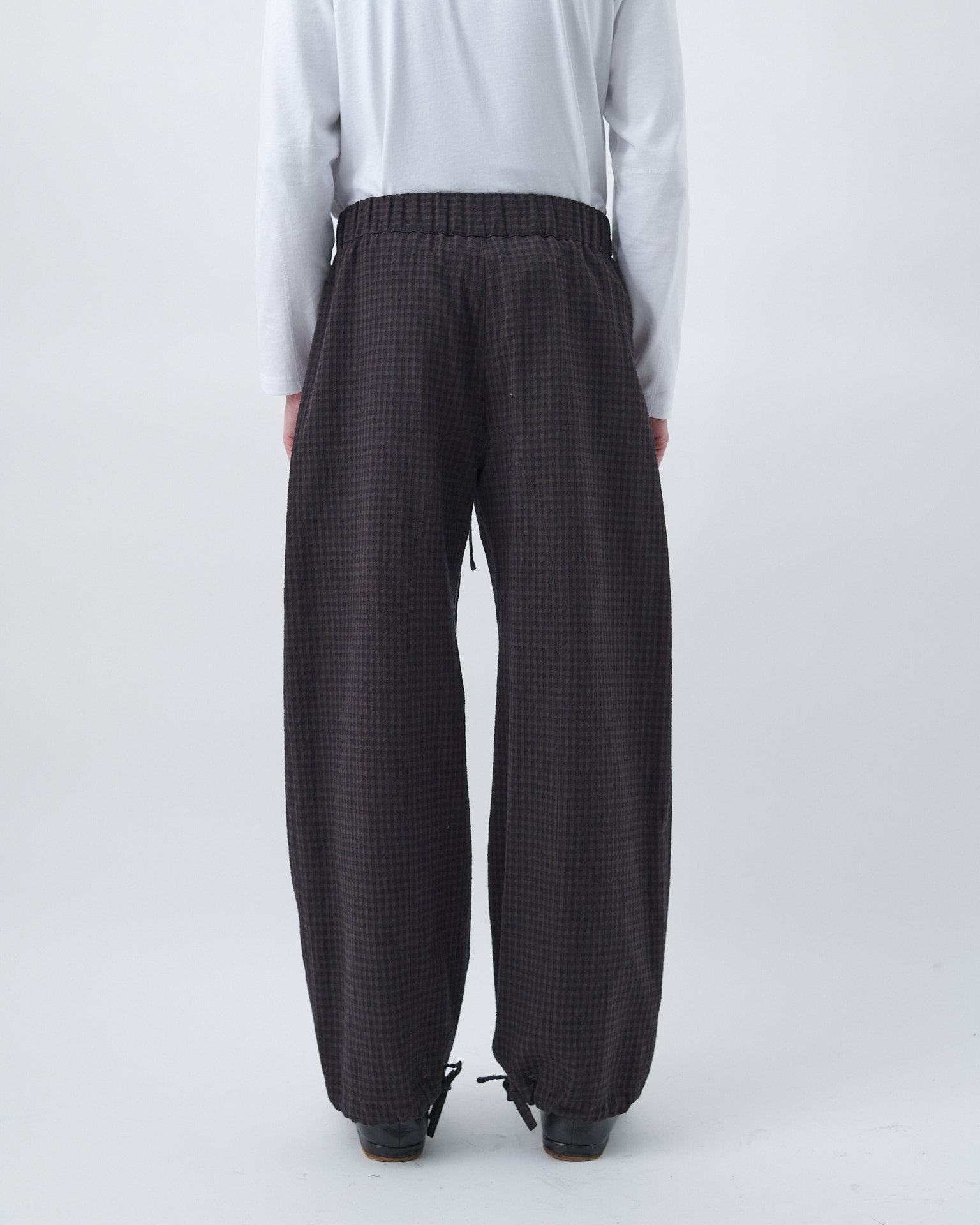 Siesta Trouser - Mocha Gingham Check