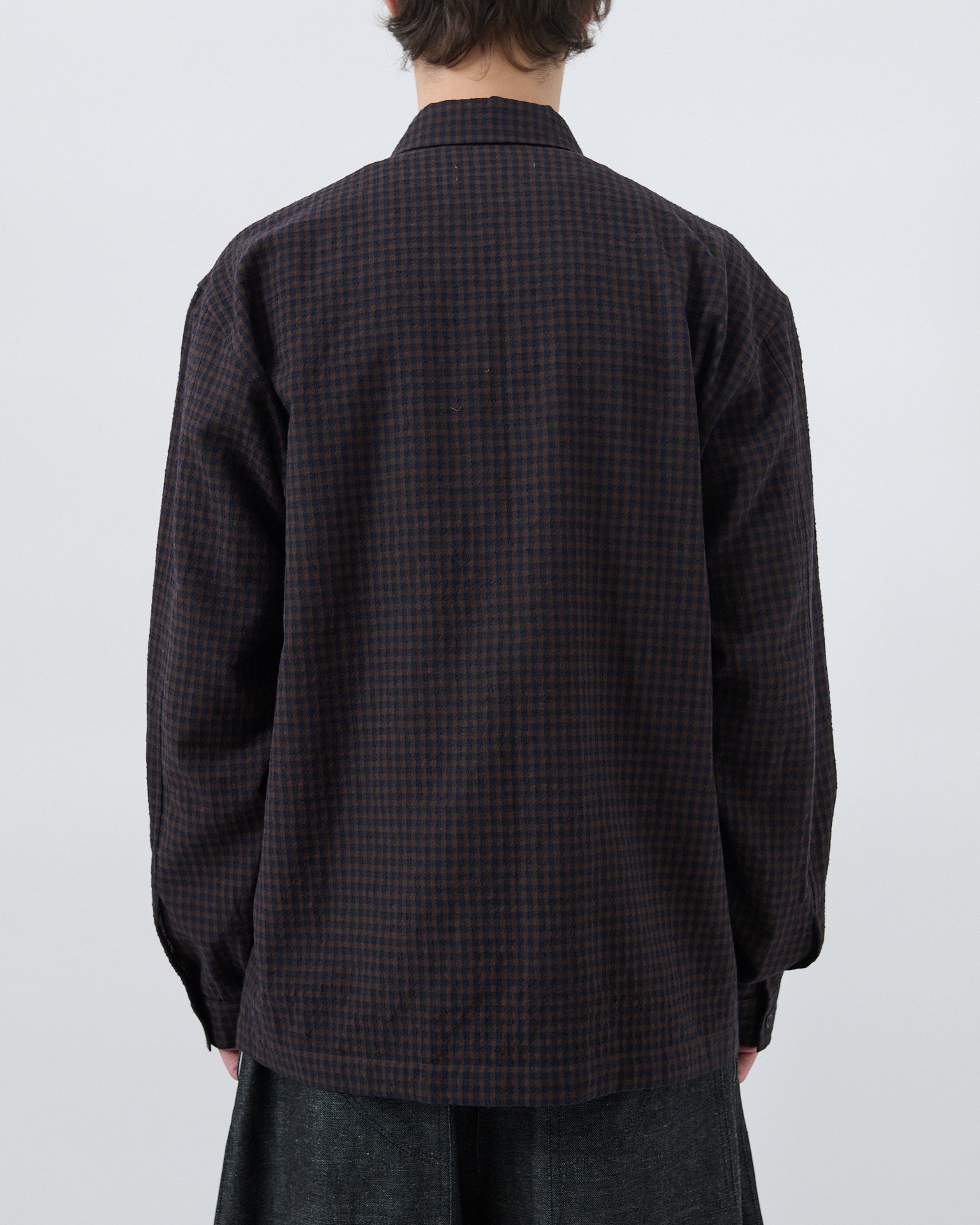 Siesta Shirt - Mocha Gingham Check