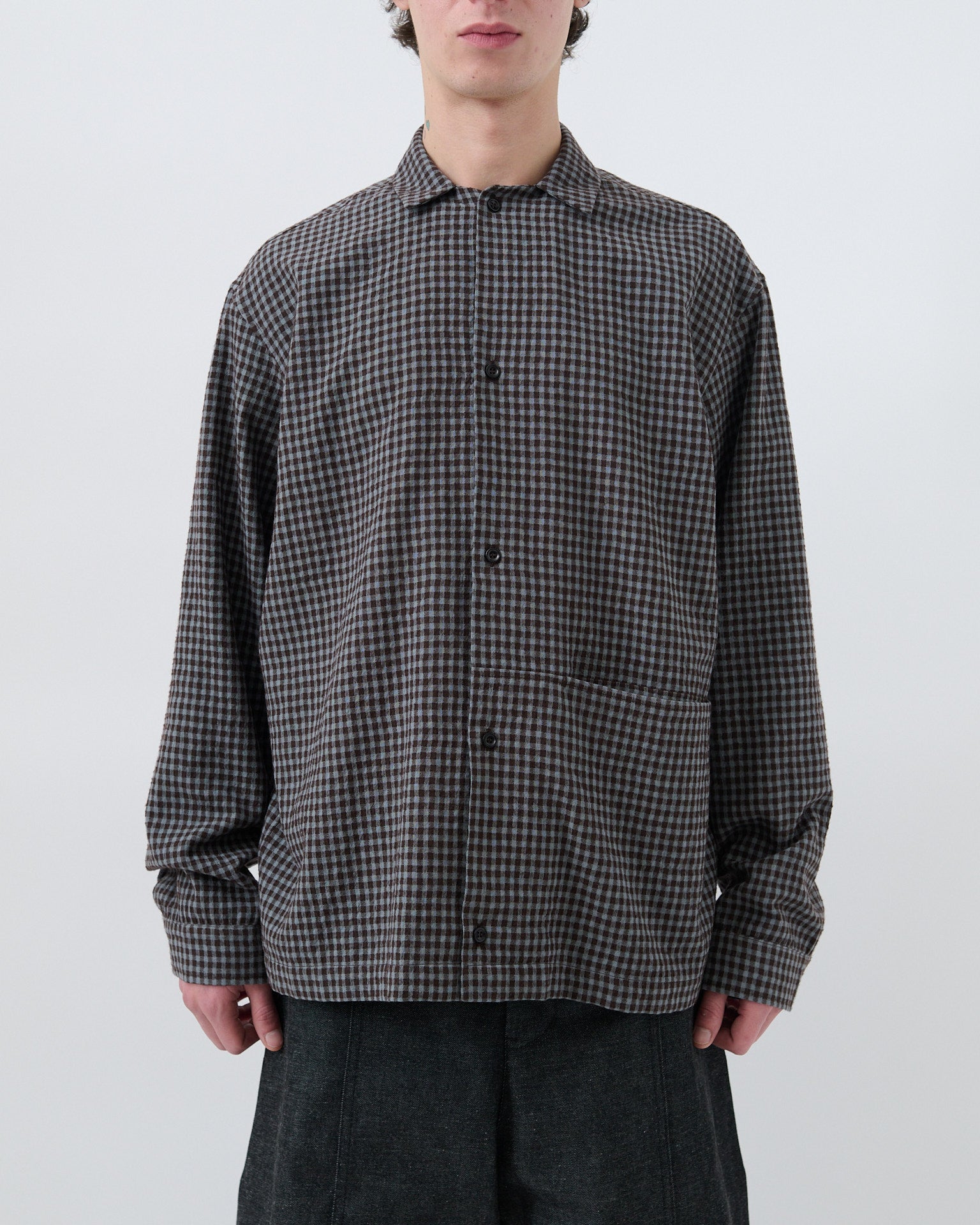Siesta Shirt - Mint Gingham Check