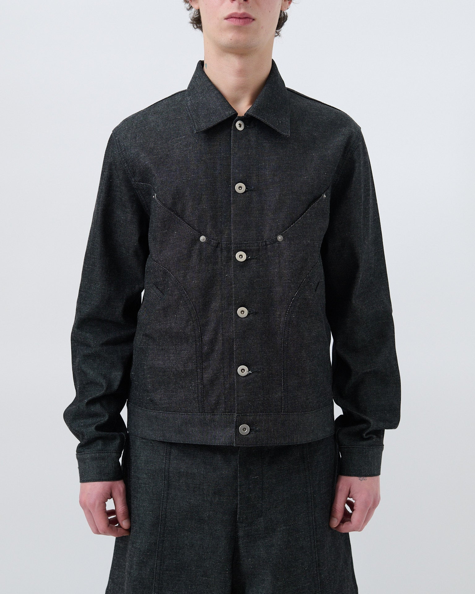 Jiji Jacket Denim - Raw Black