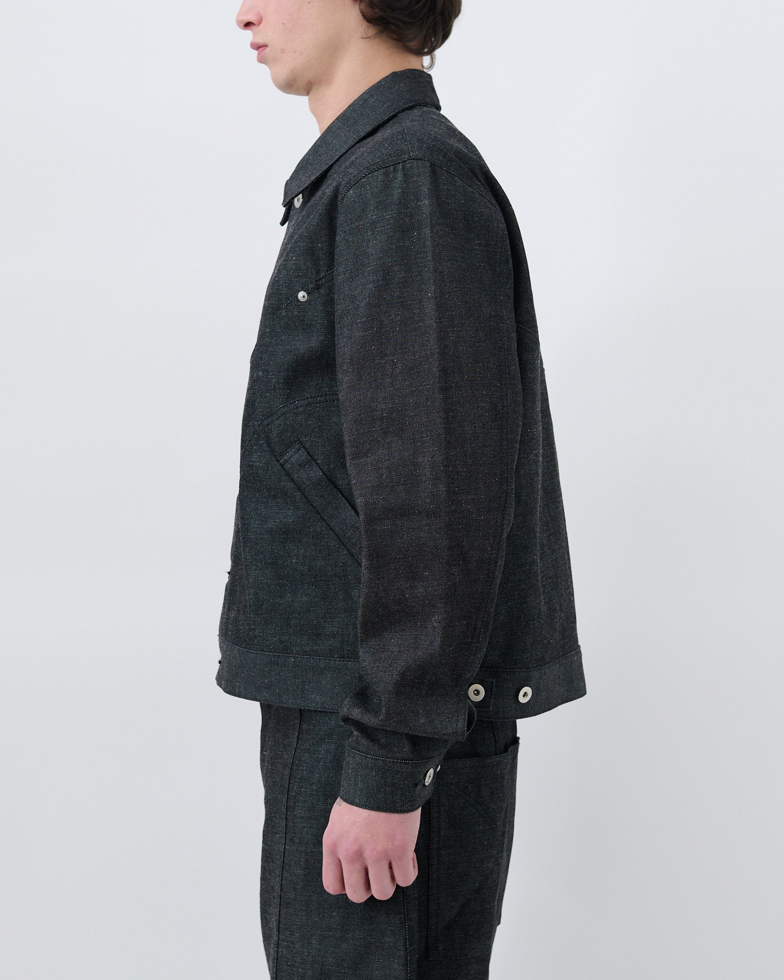 Jiji Jacket Denim - Raw Black