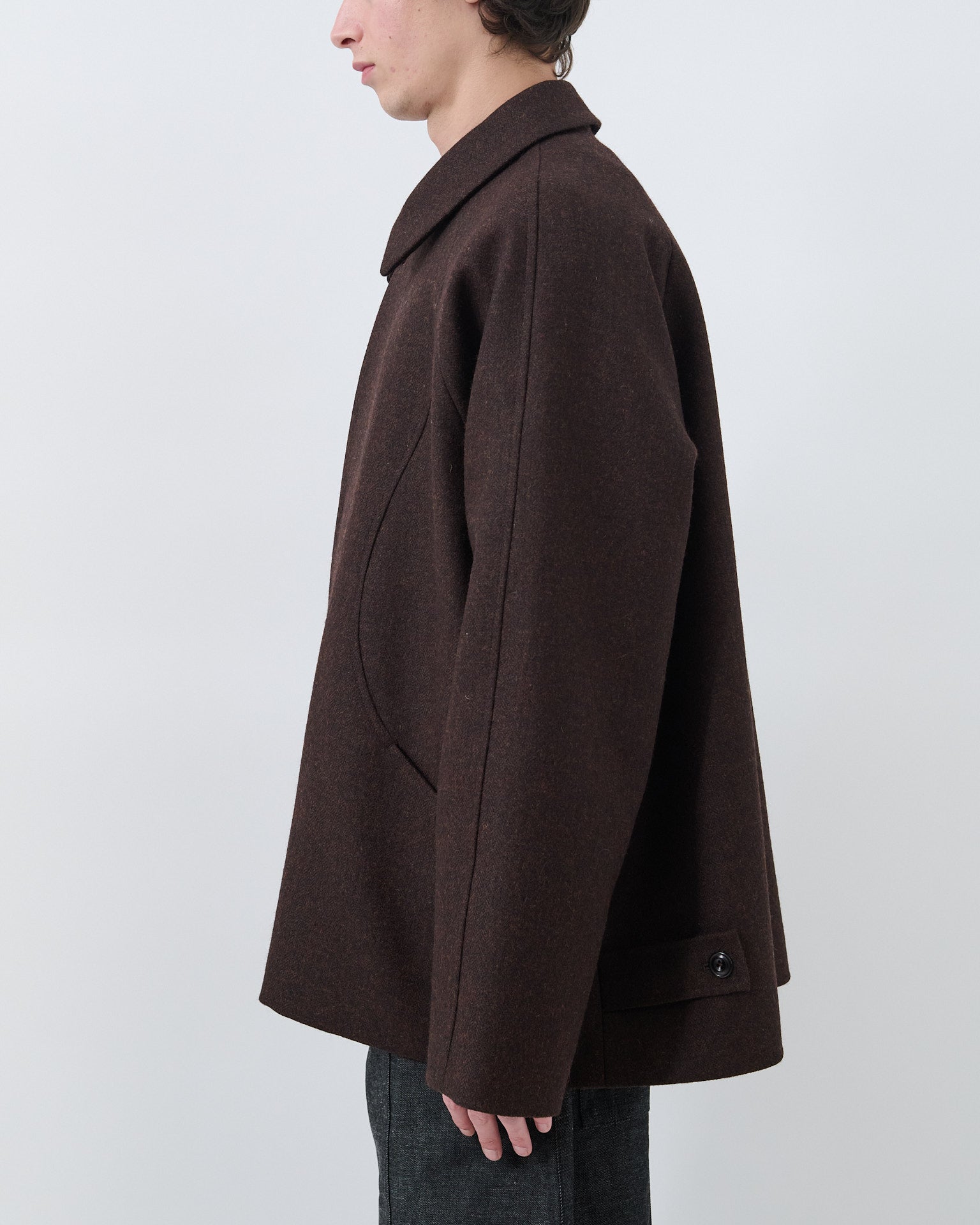 Takeshi Jacket - Mocha Herringbone