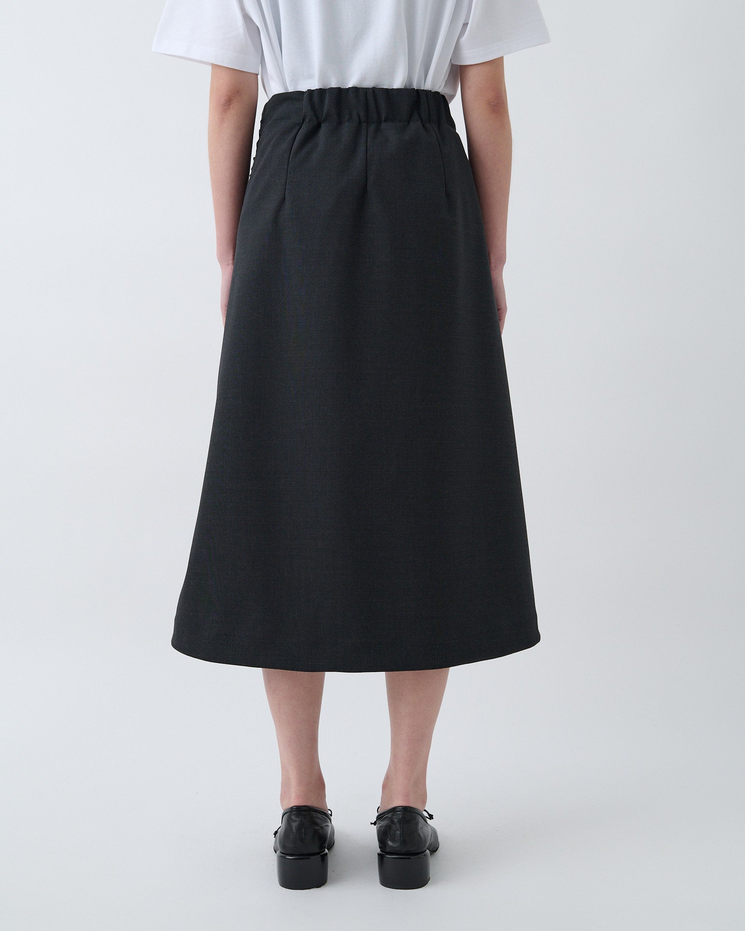 Fossil Wrap Skirt - Charcoal