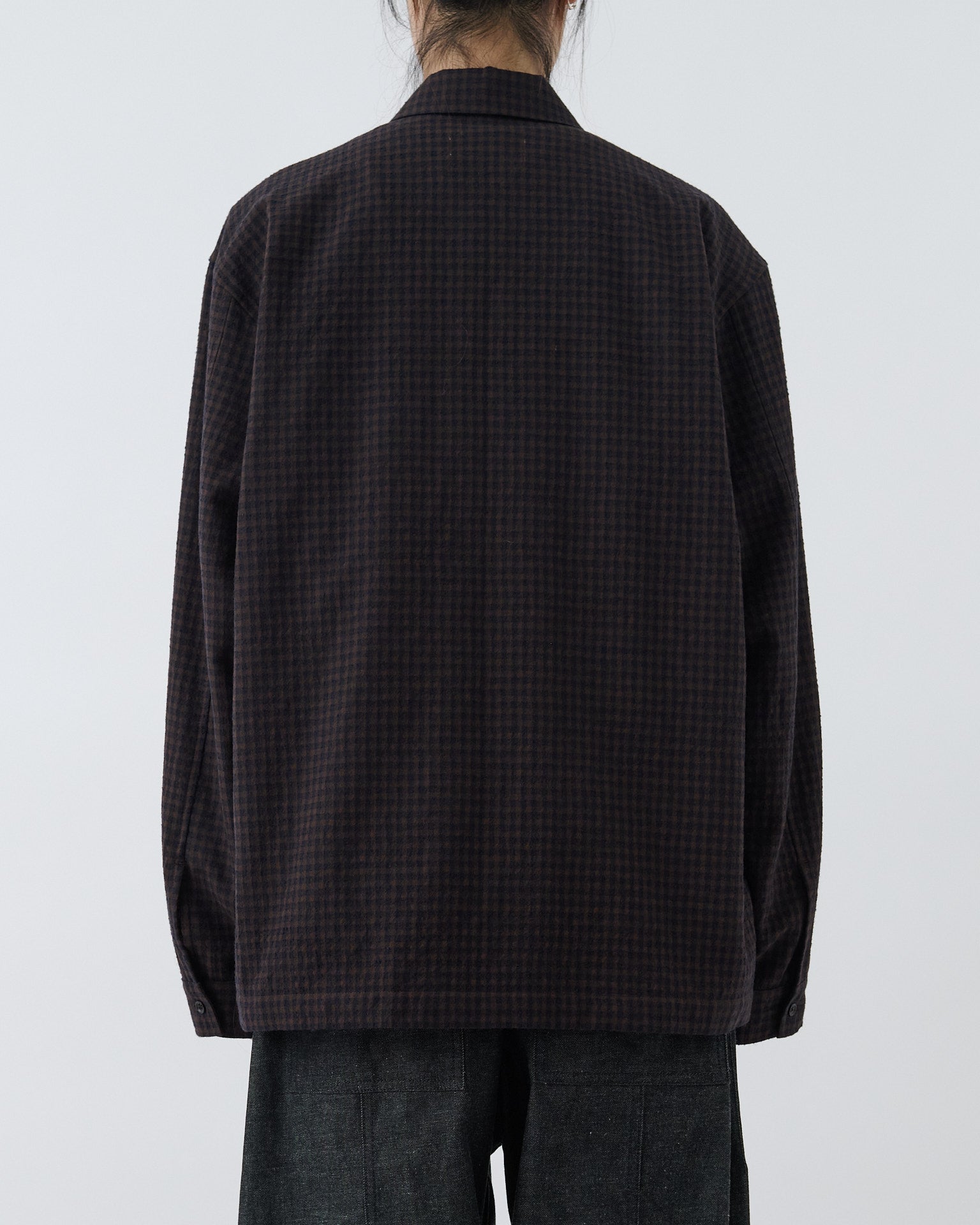 Siesta Shirt - Mocha Gingham Check