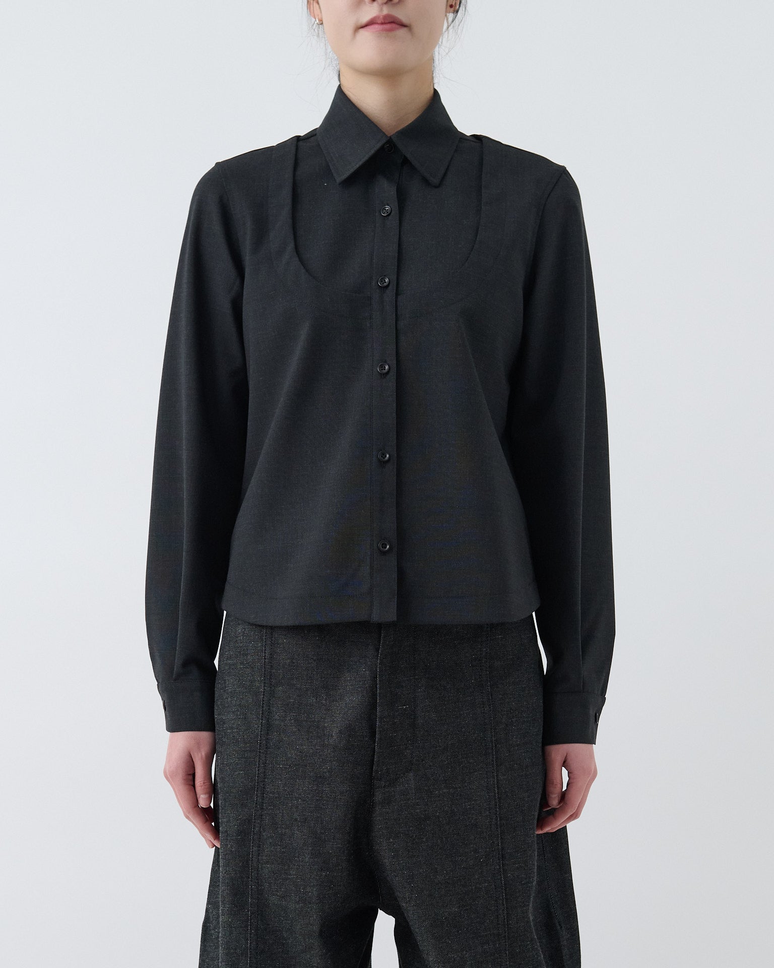 Sakura Shirt - Charcoal