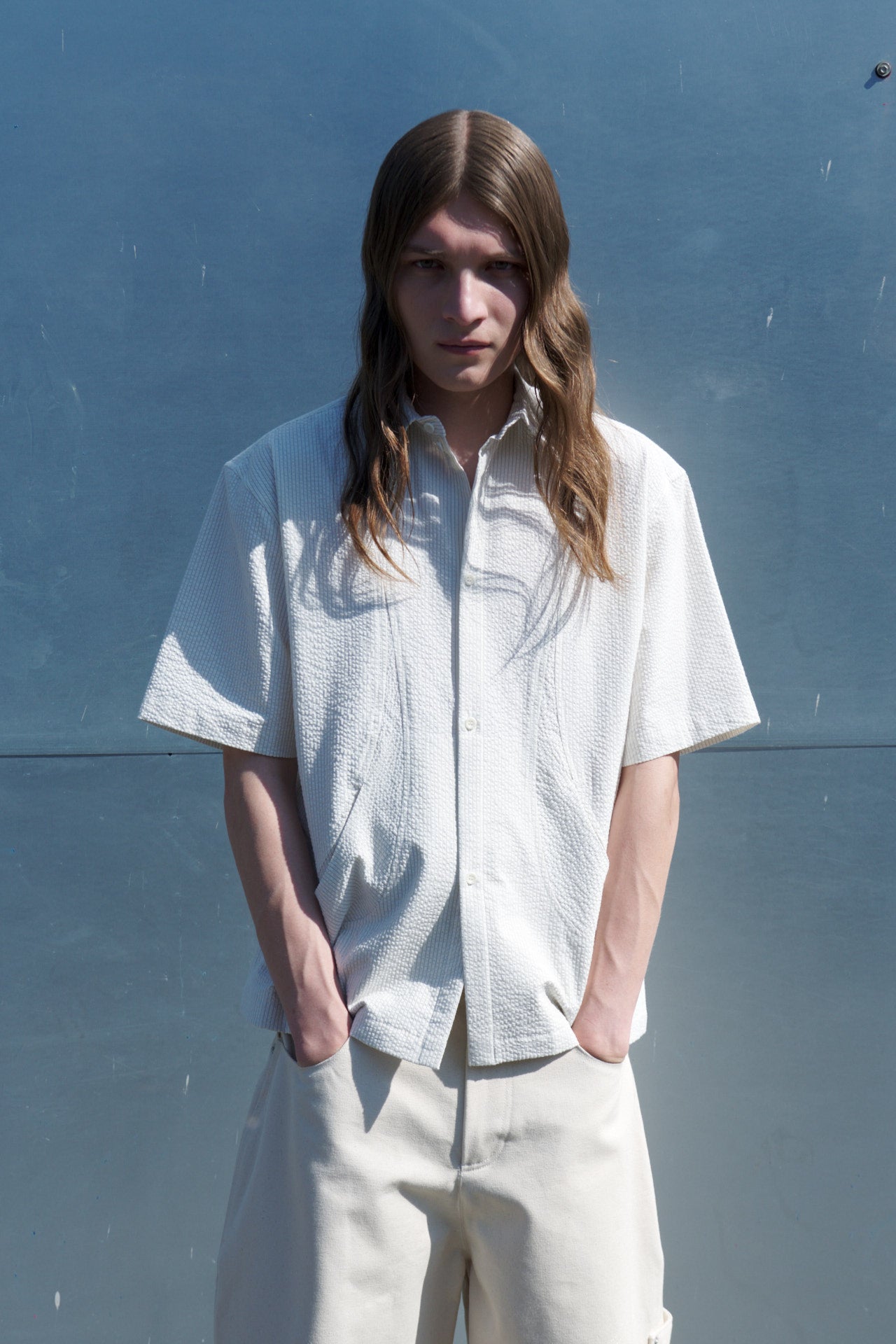 Takeshi Shirt - Ivory Stripe