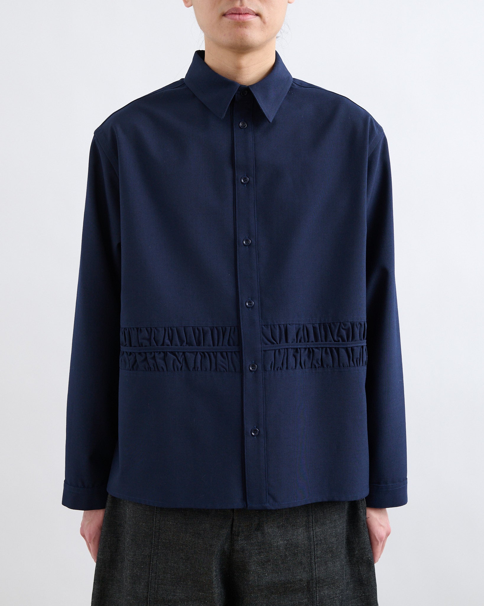 AW26 Fossil Shirt LS - Navy Blue