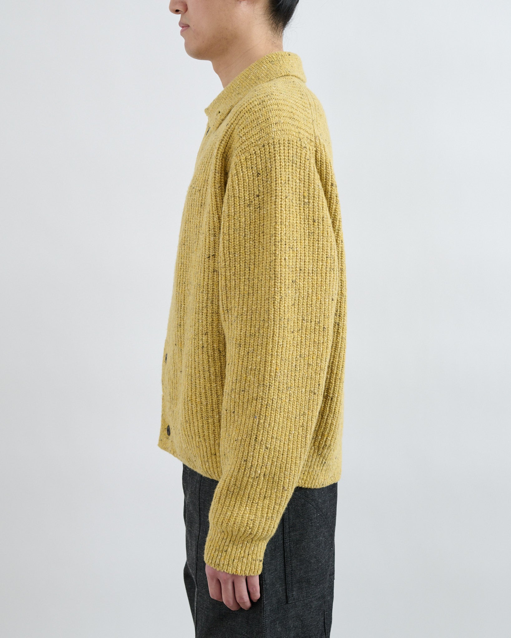 AW26 Wiral Cardigan - Speckled Mustard