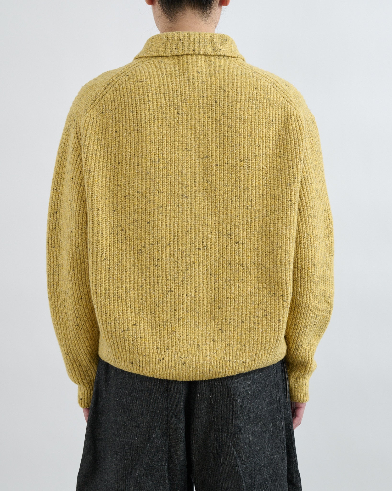 AW26 Wiral Cardigan - Speckled Mustard