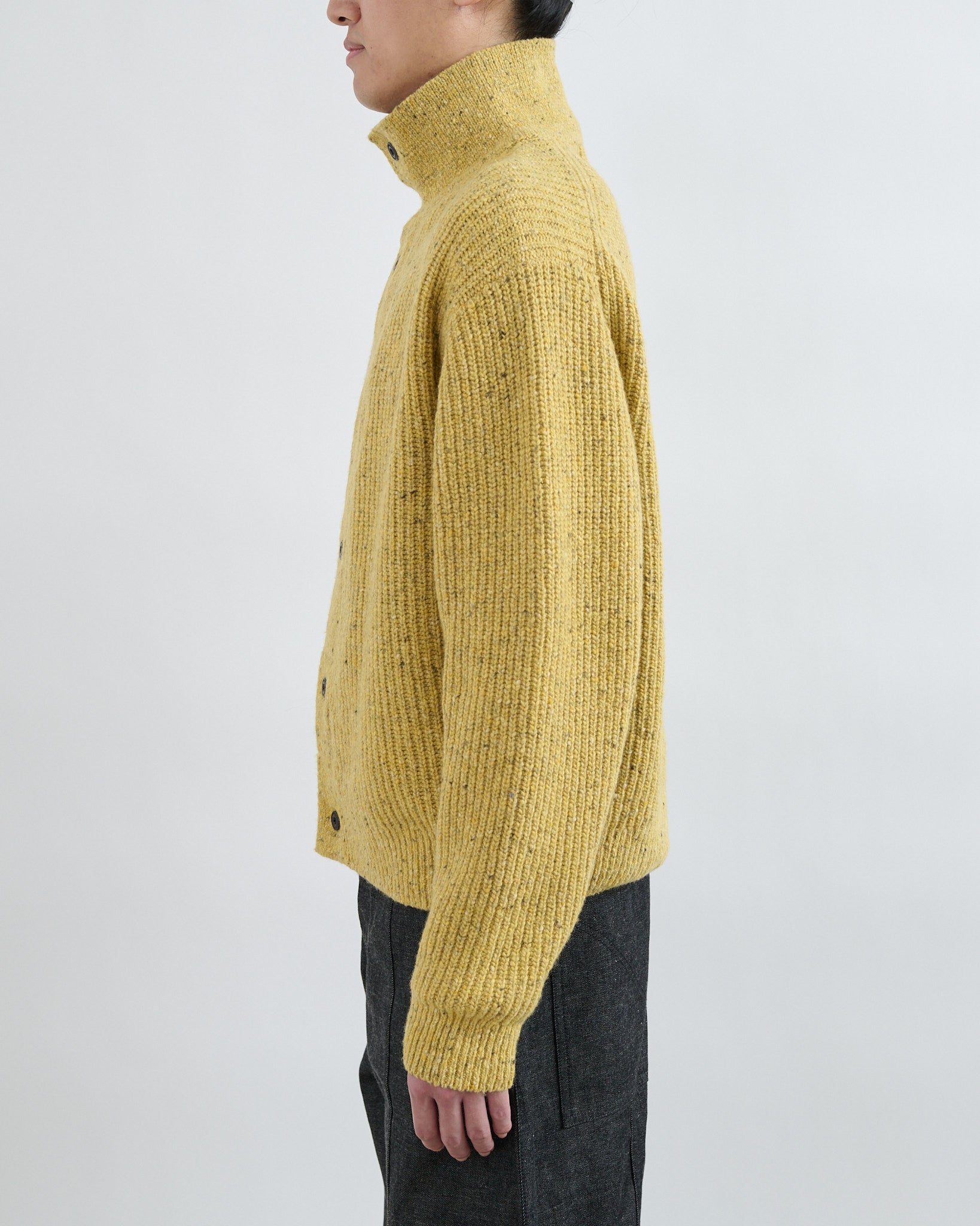 AW26 Wiral Cardigan - Speckled Mustard