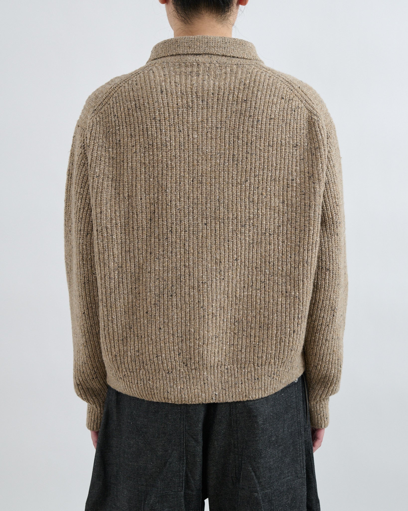 AW26 Wiral Cardigan - Speckled Beige