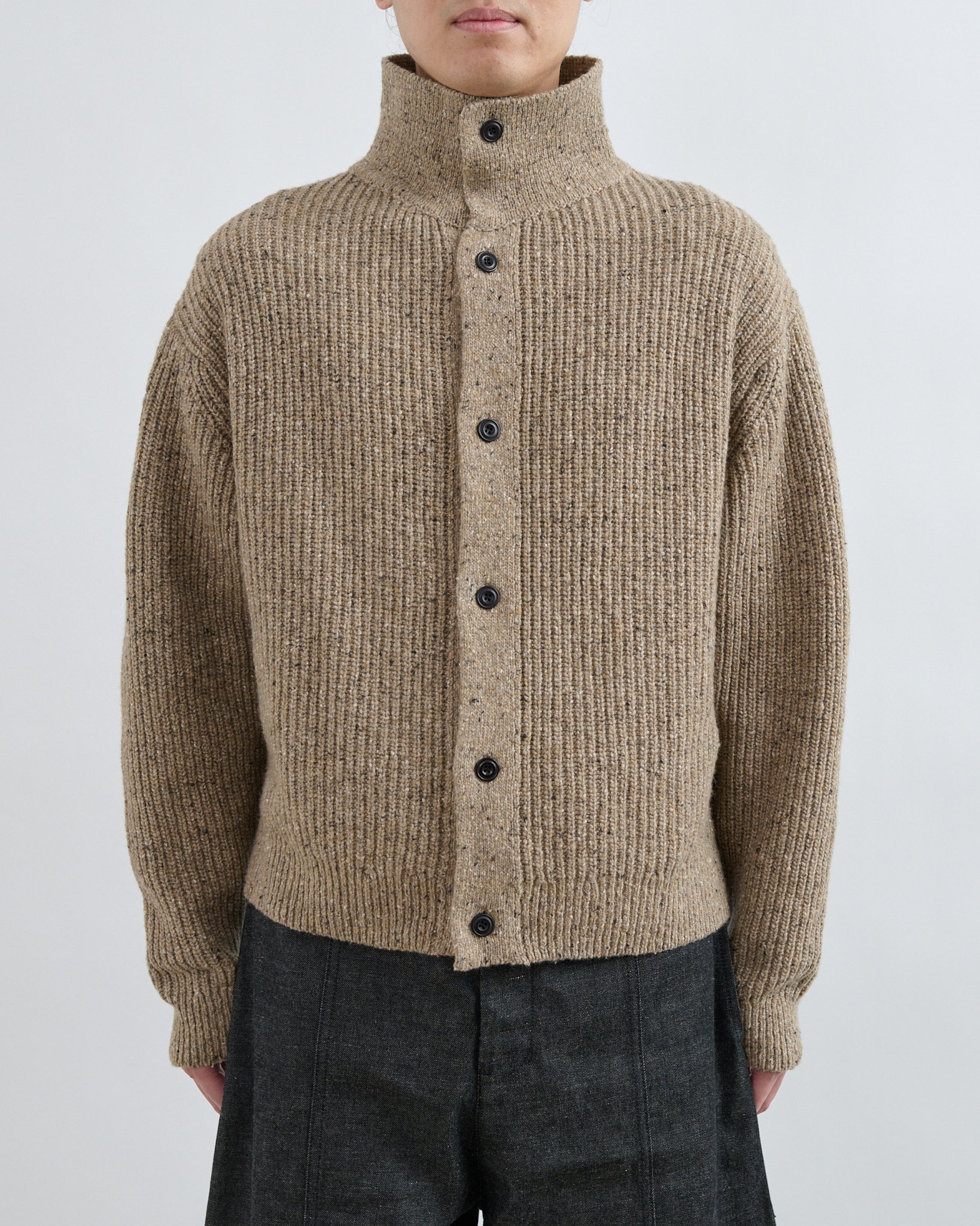 AW26 Wiral Cardigan - Speckled Beige