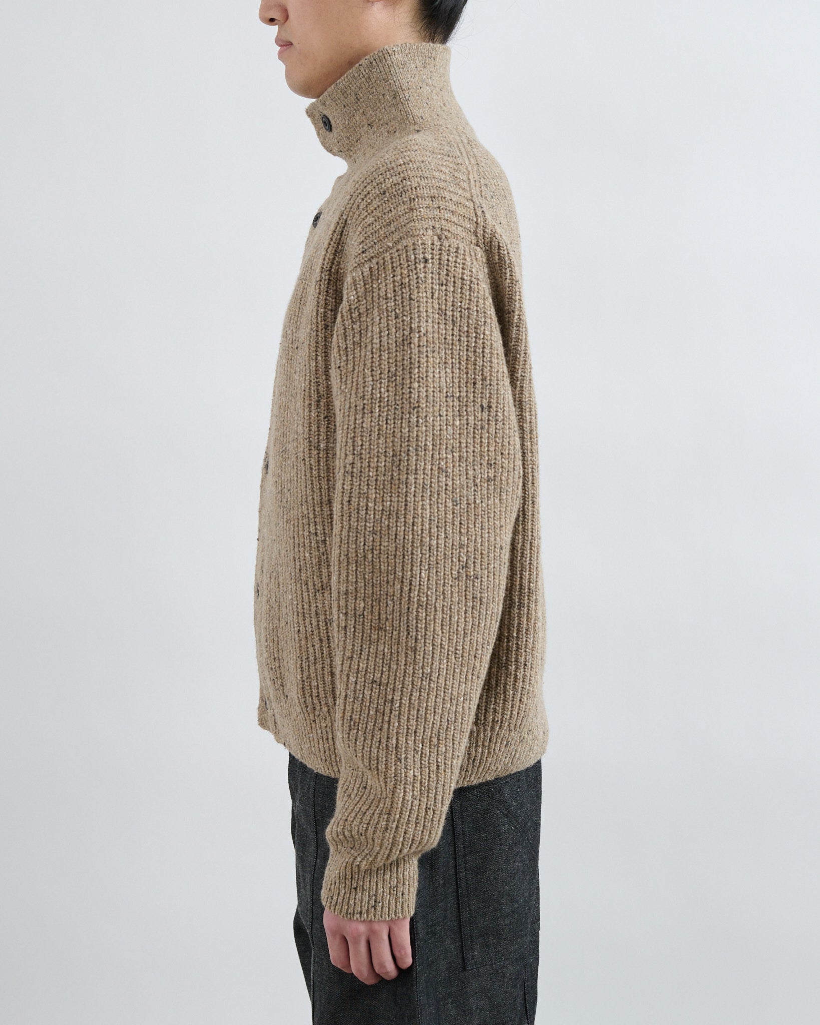AW26 Wiral Cardigan - Speckled Beige
