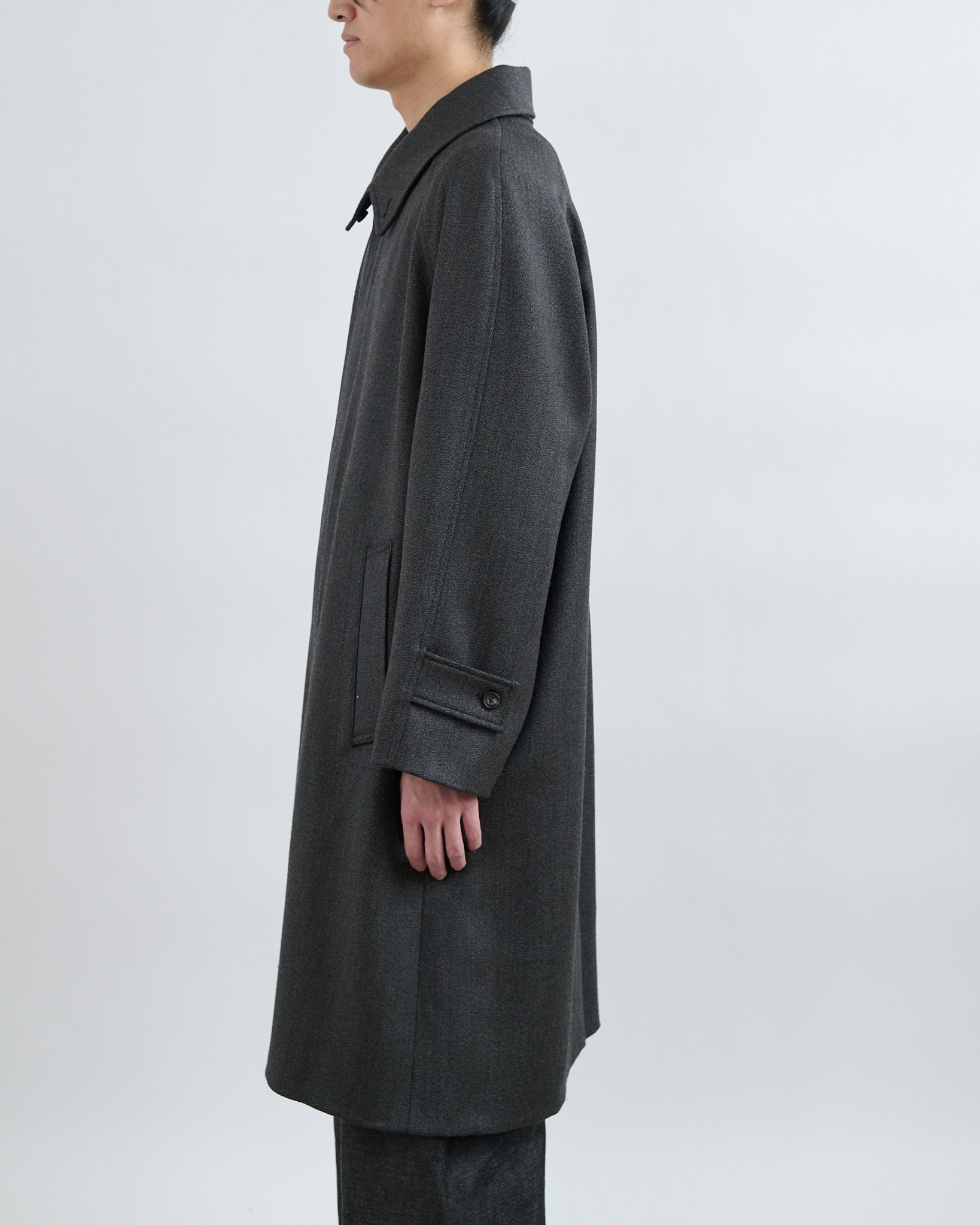 AW26 Westminster Overcoat - Grey Blue