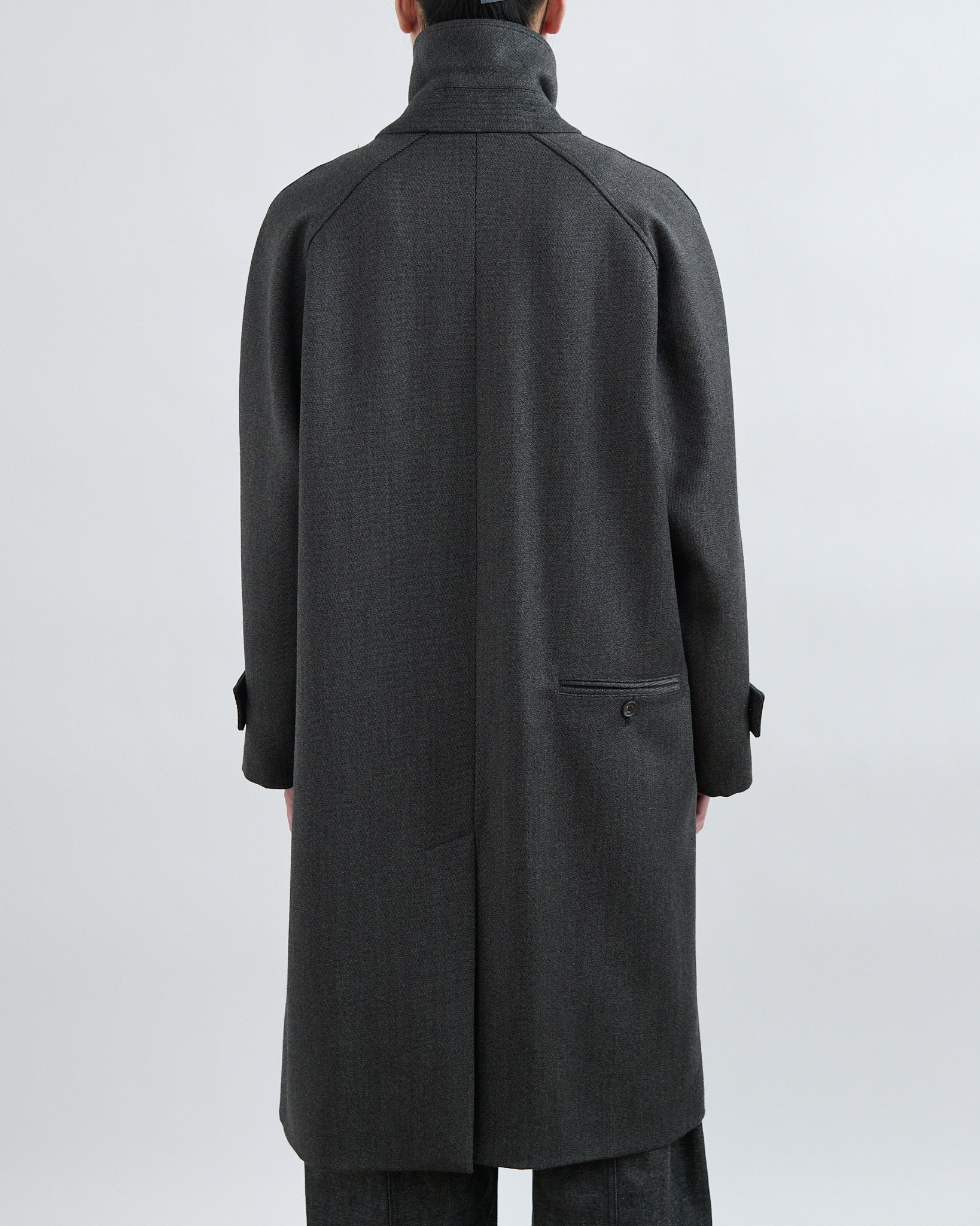 AW26 Westminster Overcoat - Grey Blue