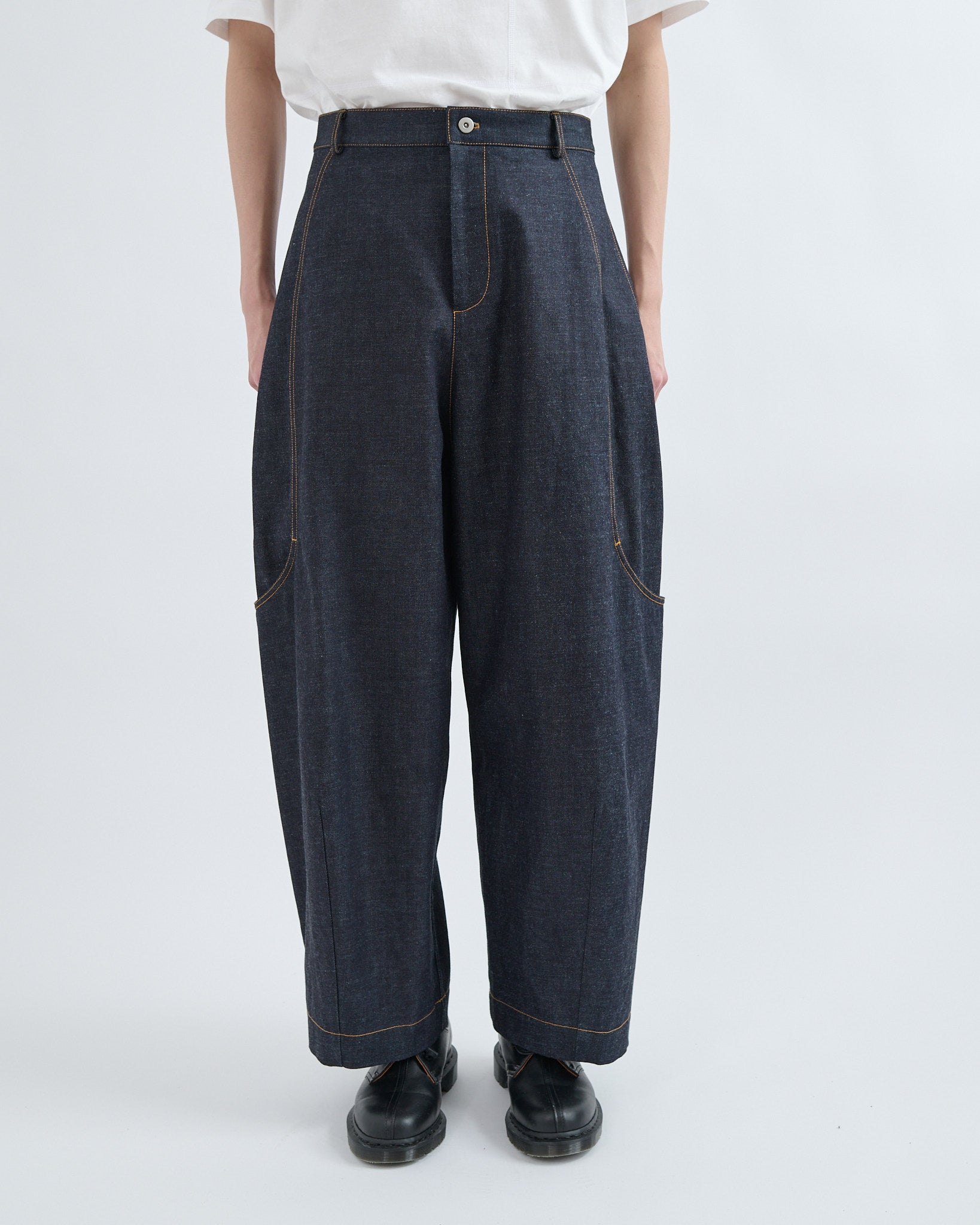 Malay Trouser Denim - Raw Indigo