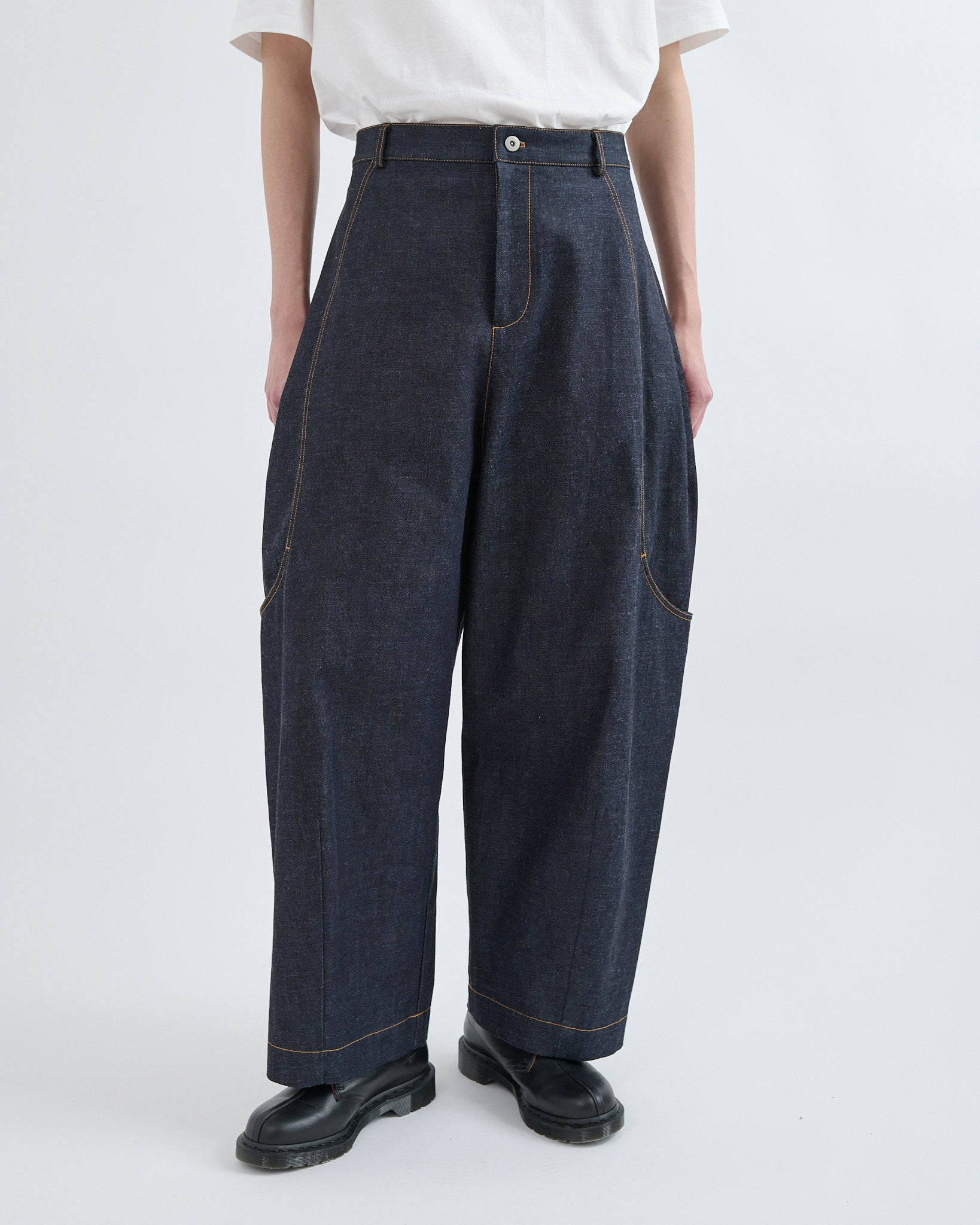 Malay Trouser Denim - Raw Indigo