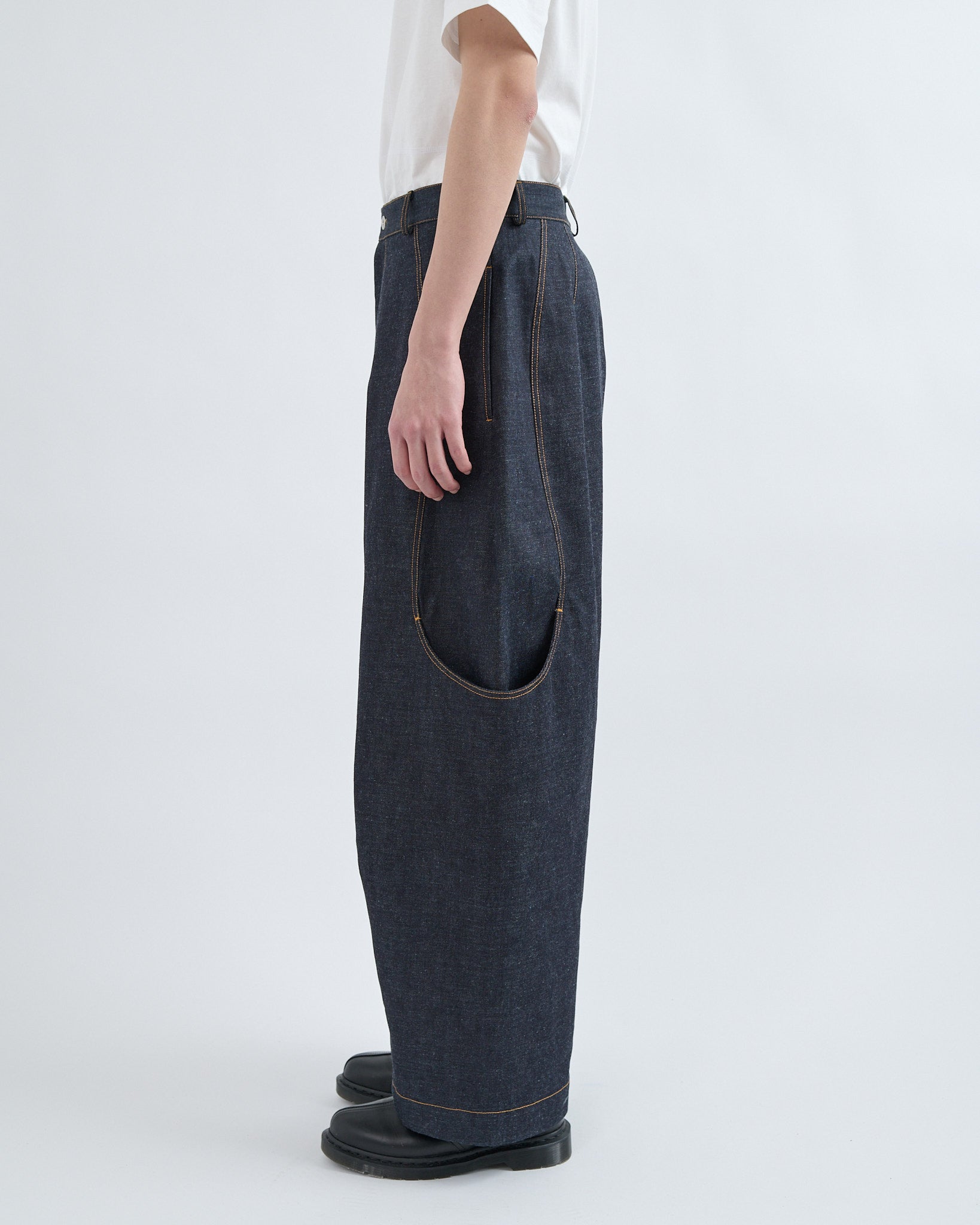 Malay Trouser Denim - Raw Indigo